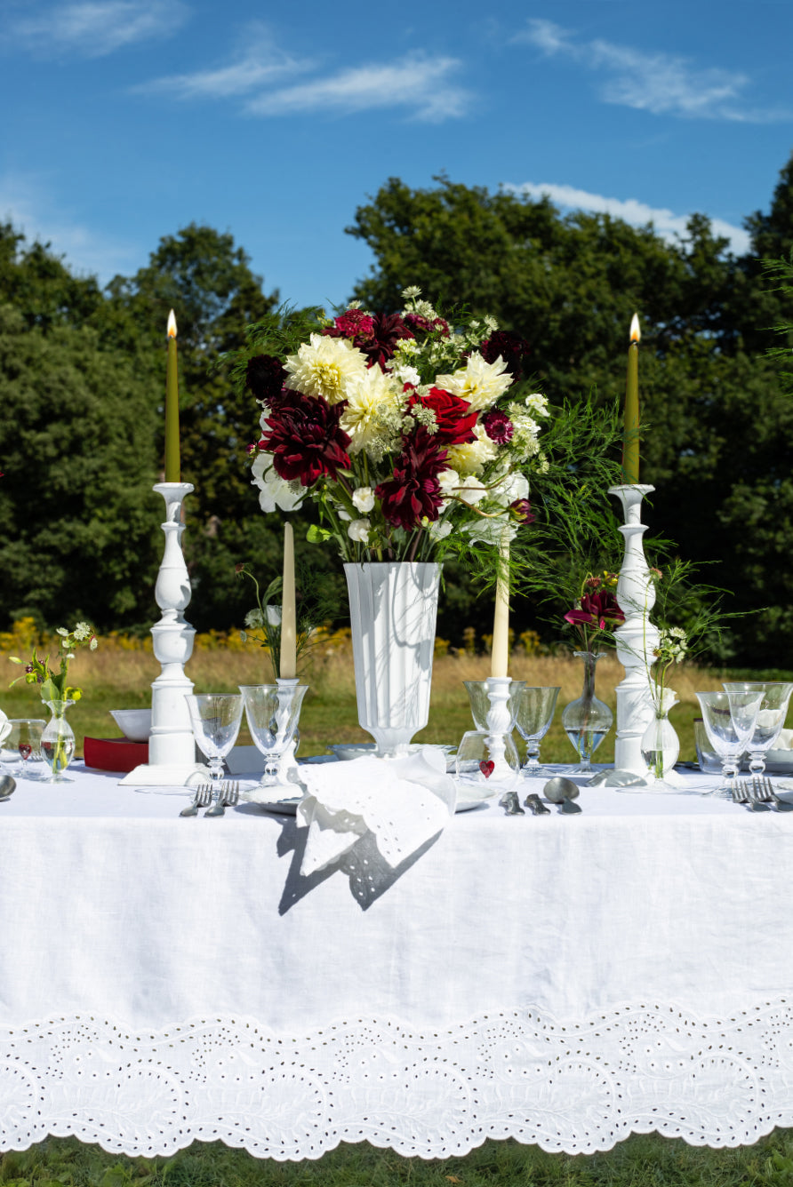 Plain Linen Napkin To Match 'Broderie Anglaise', 50 x 50cm