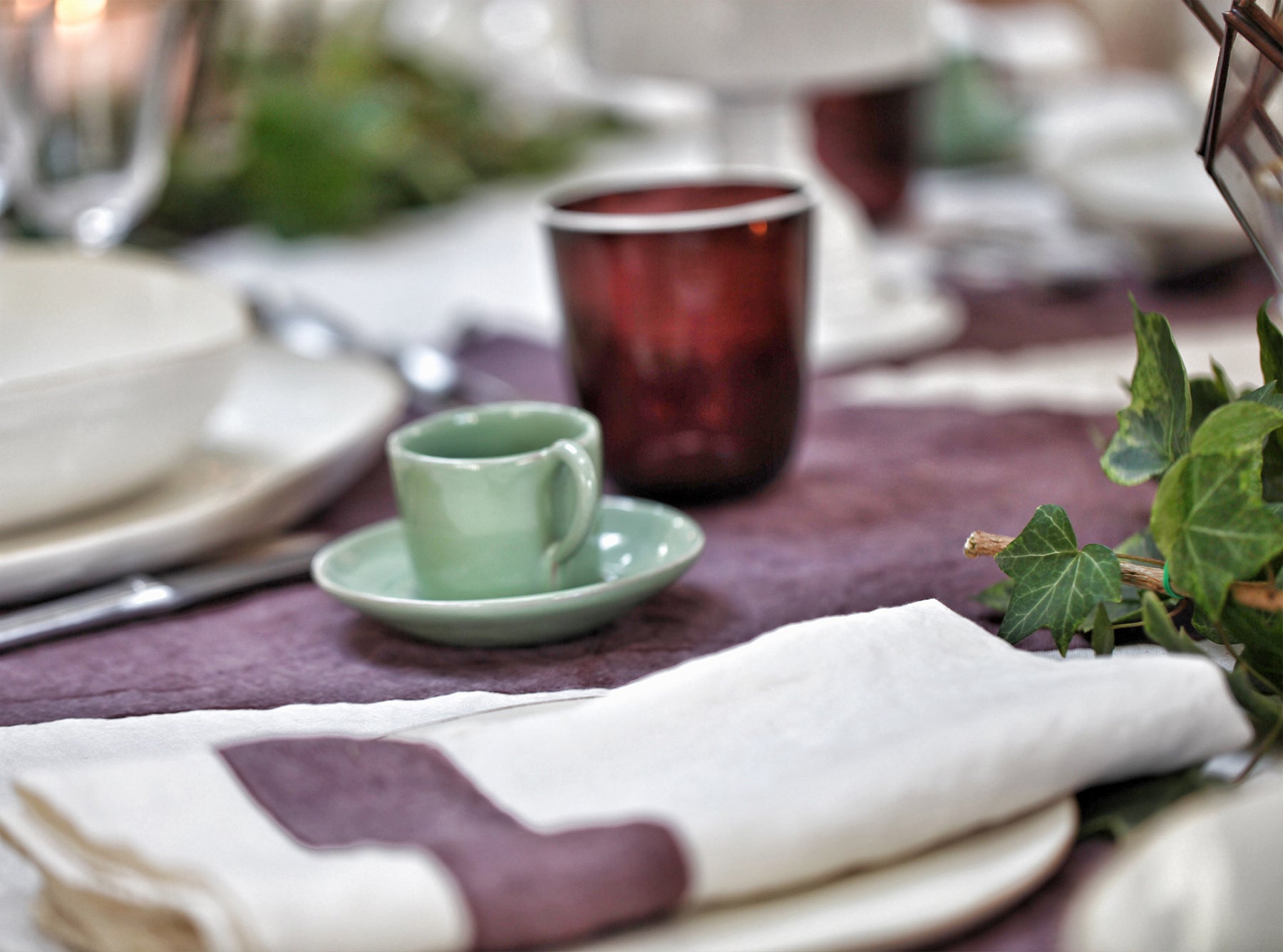 Handblown Bumba Glass Tumbler in Grape, 30cl