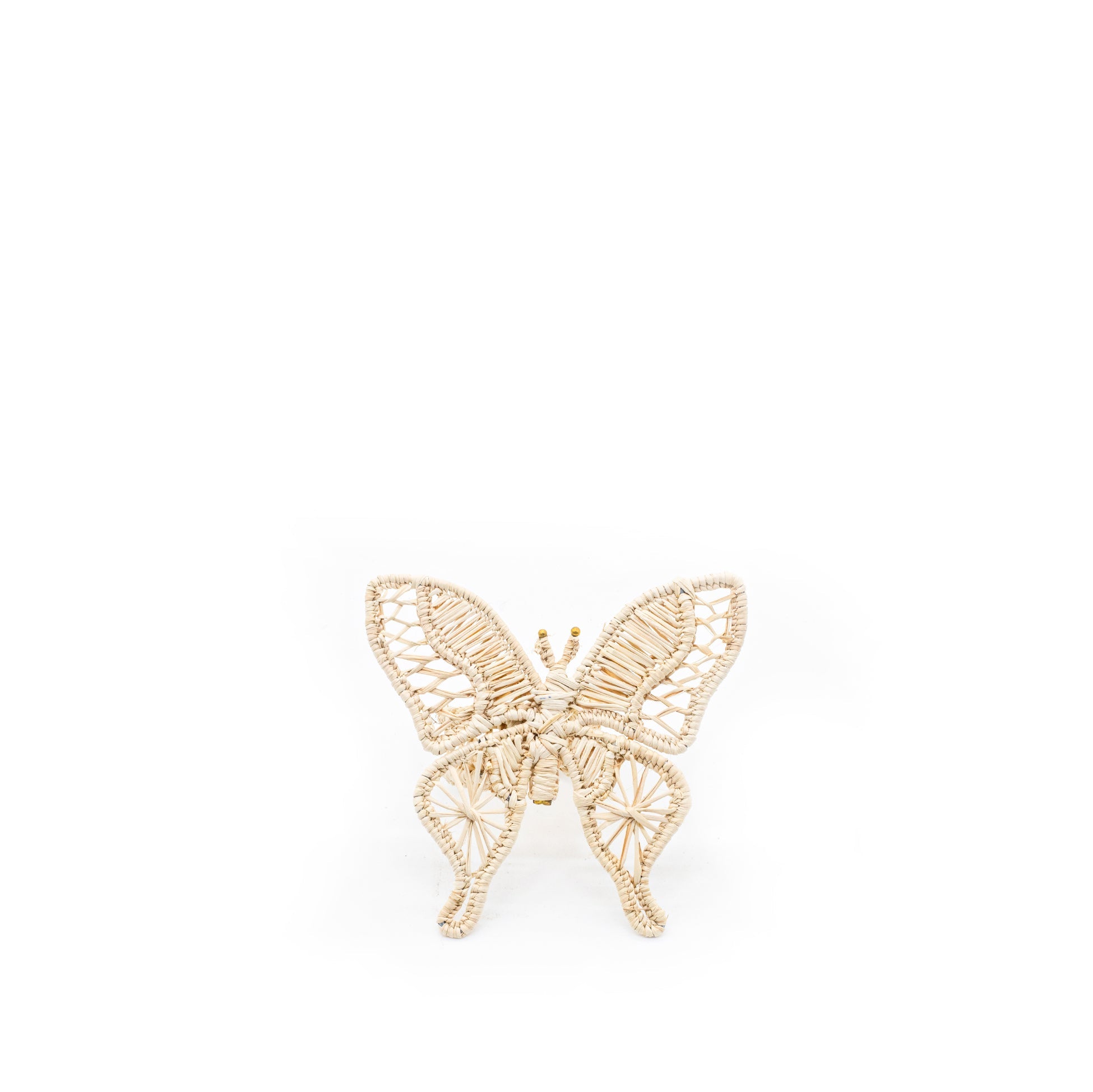 Handwoven Butterfly Napkin Ring in Natural