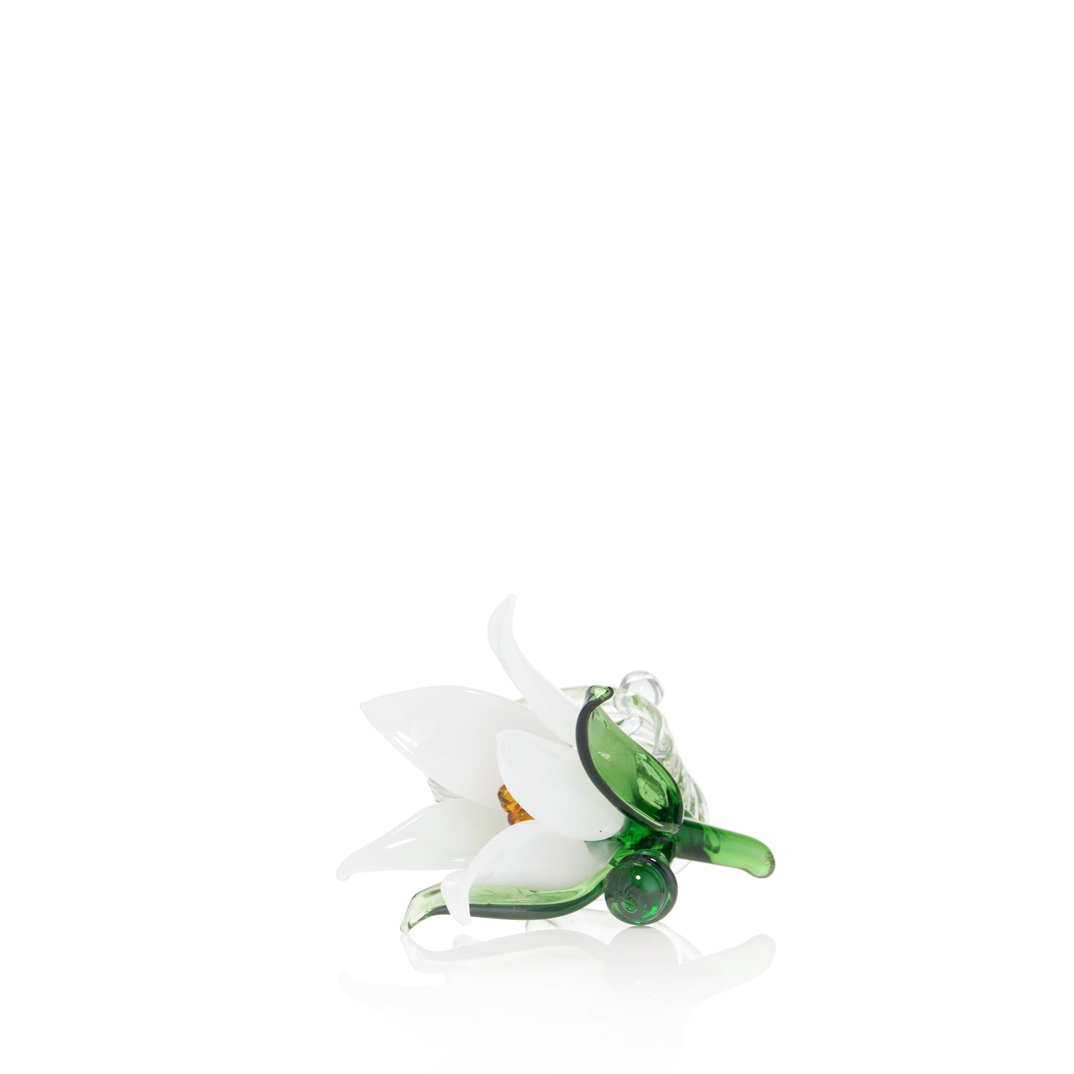 Jardin Fleuri - Calla Lily White Glass Napkin Ring