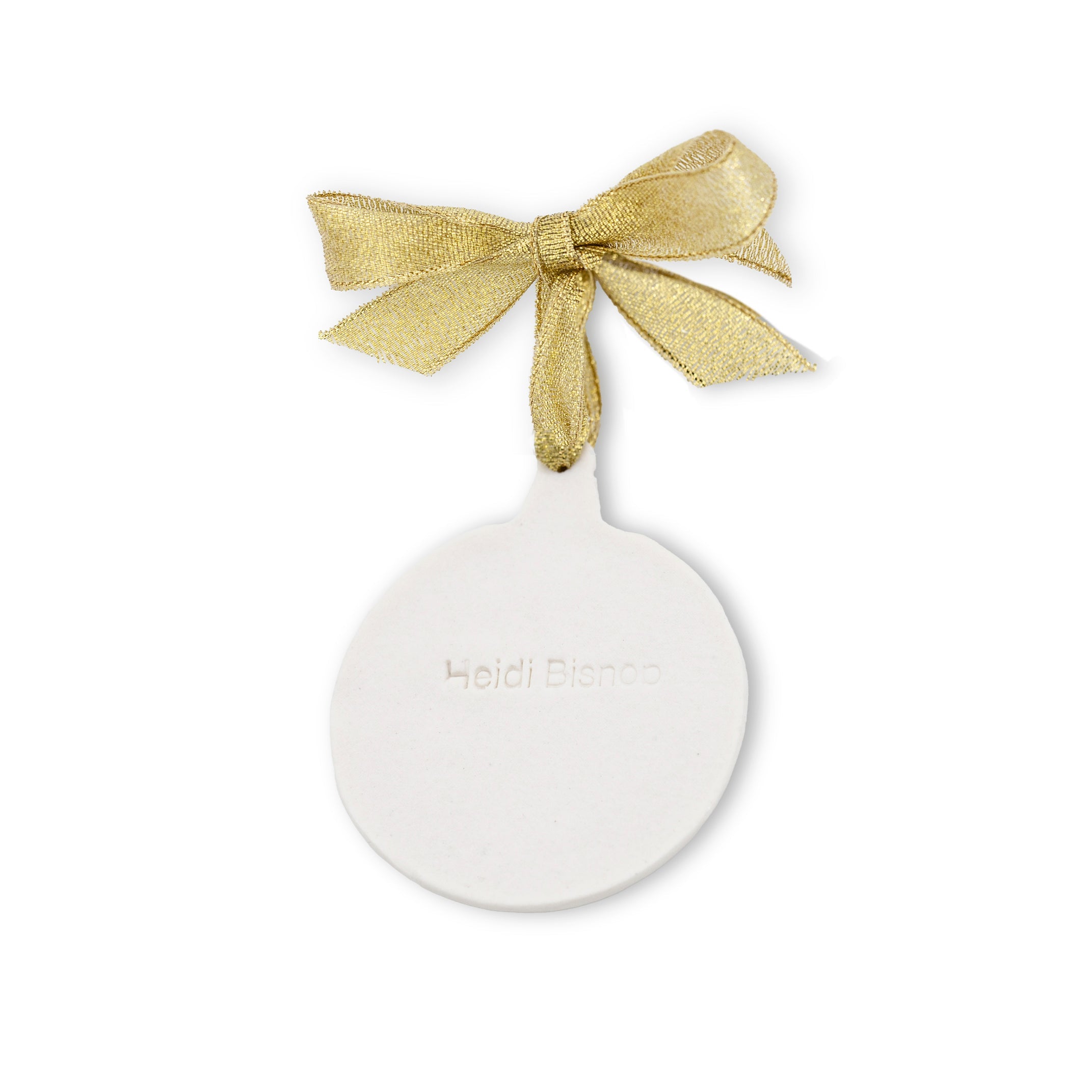 HB Gold Falling Flowers Christmas Tree Ornament, 6.5cm