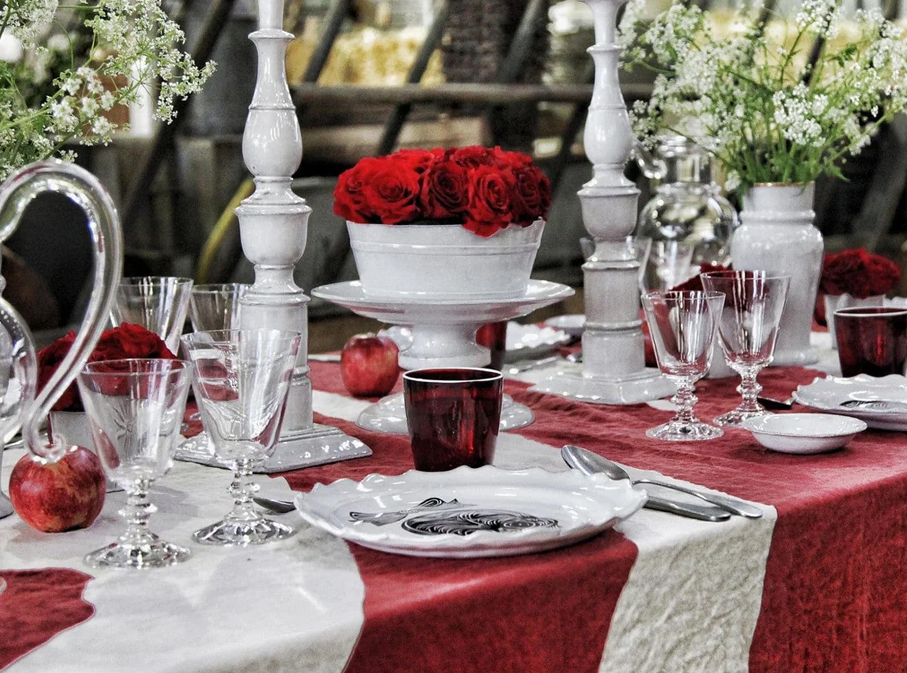 Handblown Bumba Glass Tumbler in Claret Red, 30cl