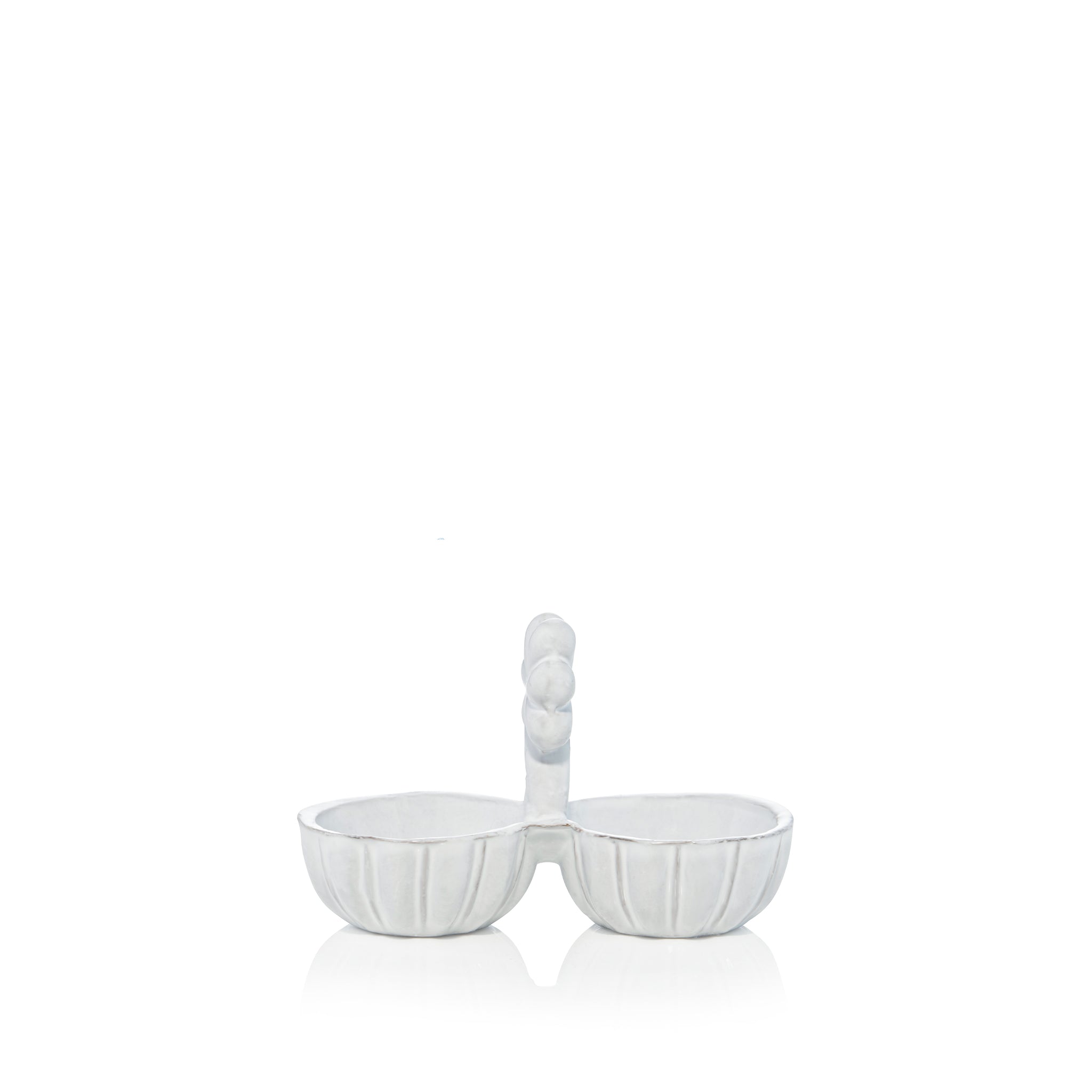 Ceramic Clover Salt & Pepper by Astier de Villatte, 11.5cm