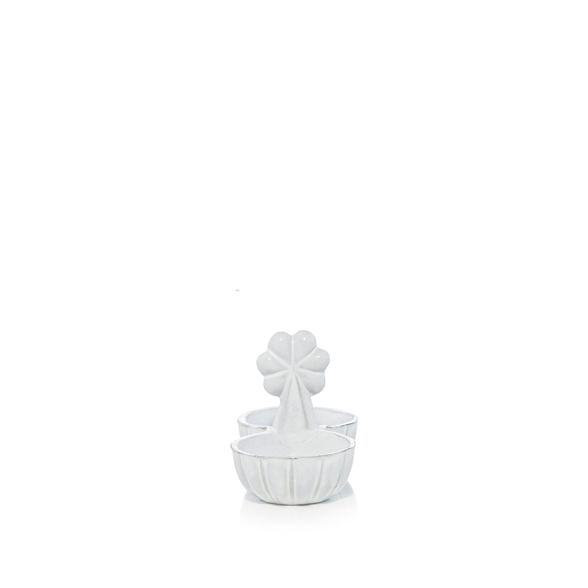 Ceramic Clover Salt & Pepper by Astier de Villatte, 11.5cm