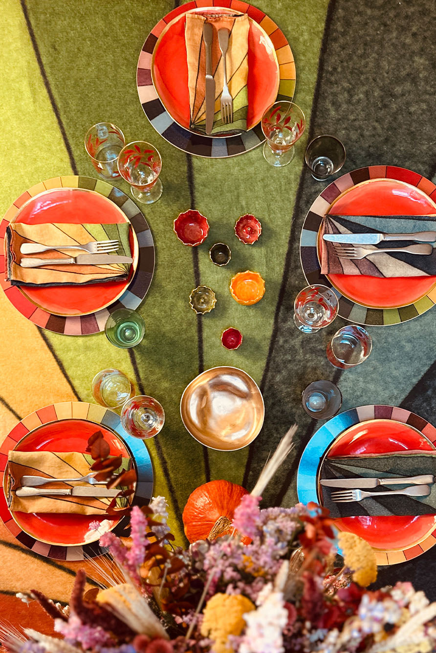 S&B x John Derian 'Colour Wheel' Linen Tablecloth