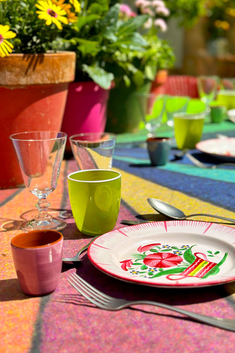 S&B x John Derian 'Colour Wheel' Linen Napkin, 50x50cm