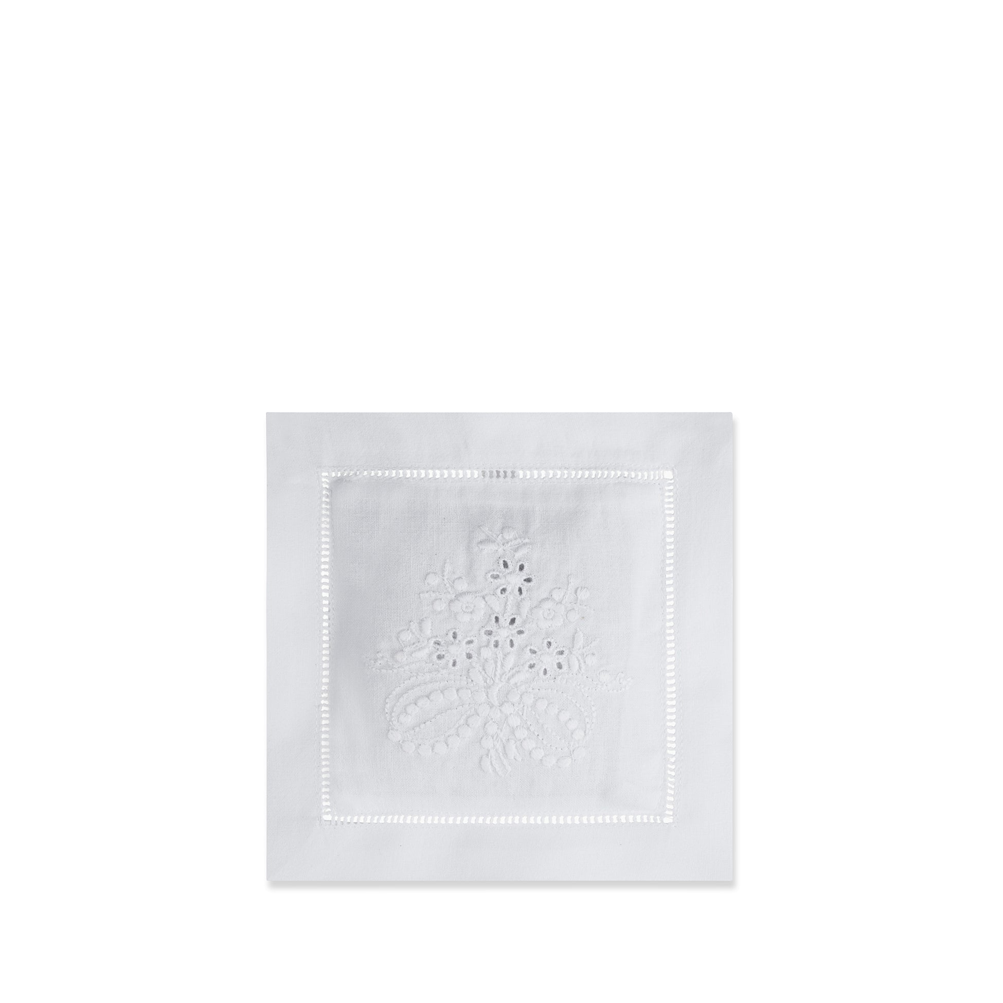 Embroidered Bouquet Cotton Lavender Sachet