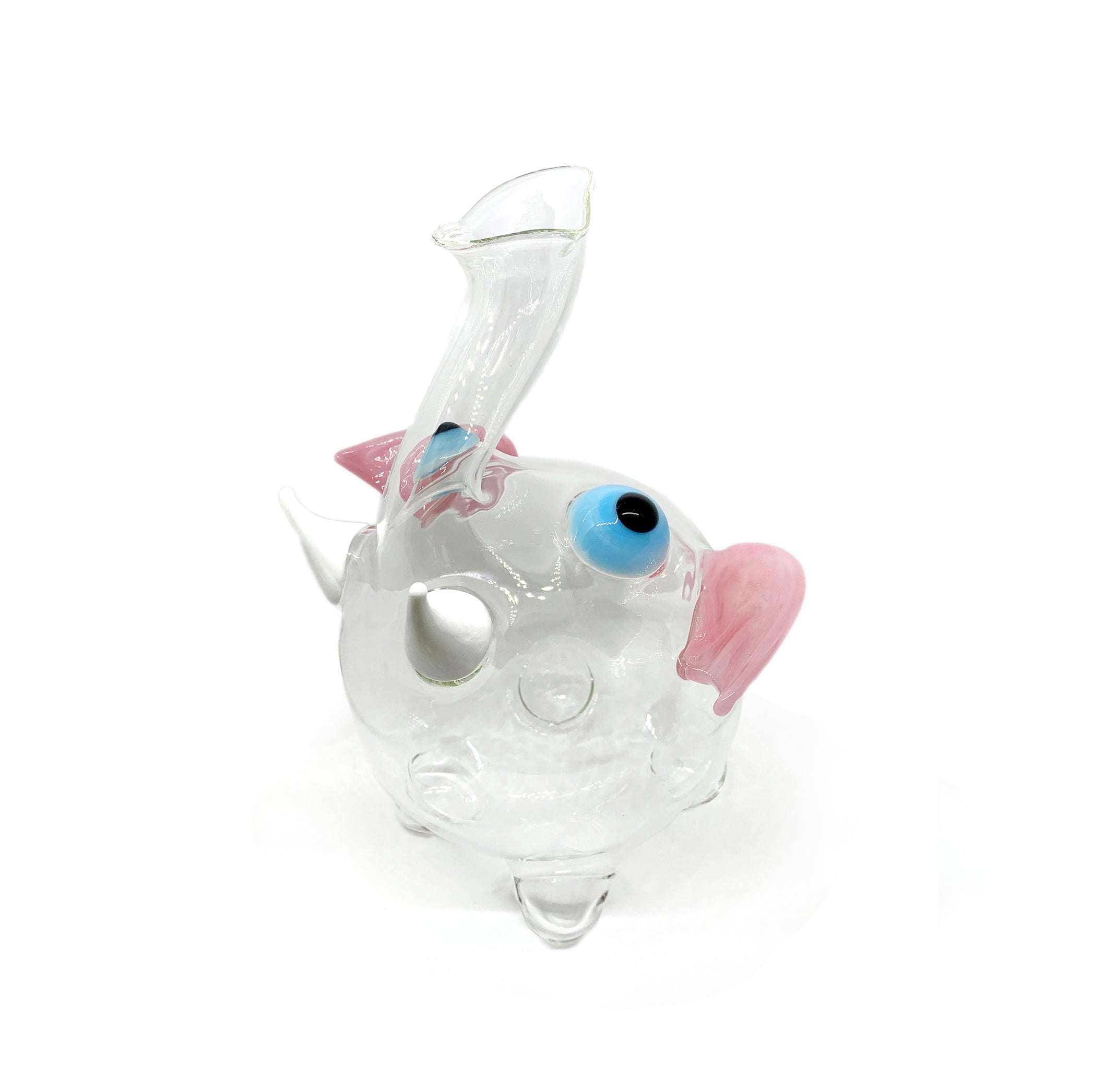 Handblown Glass Dumbo Decanter, 30cm