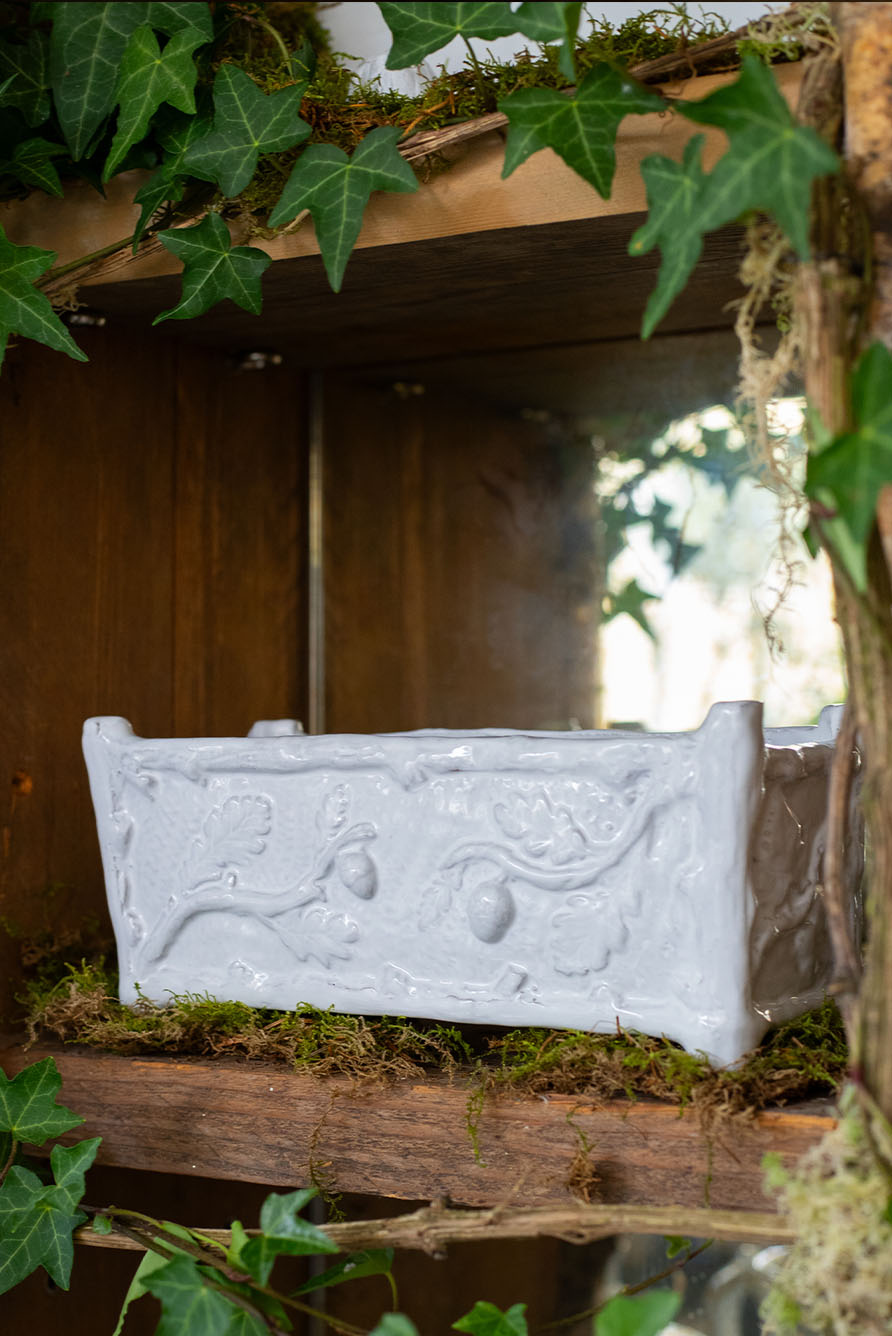Edmond Jardiniere Plant Pot by Astier de Villatte, 23 x 10 x 10.5cm