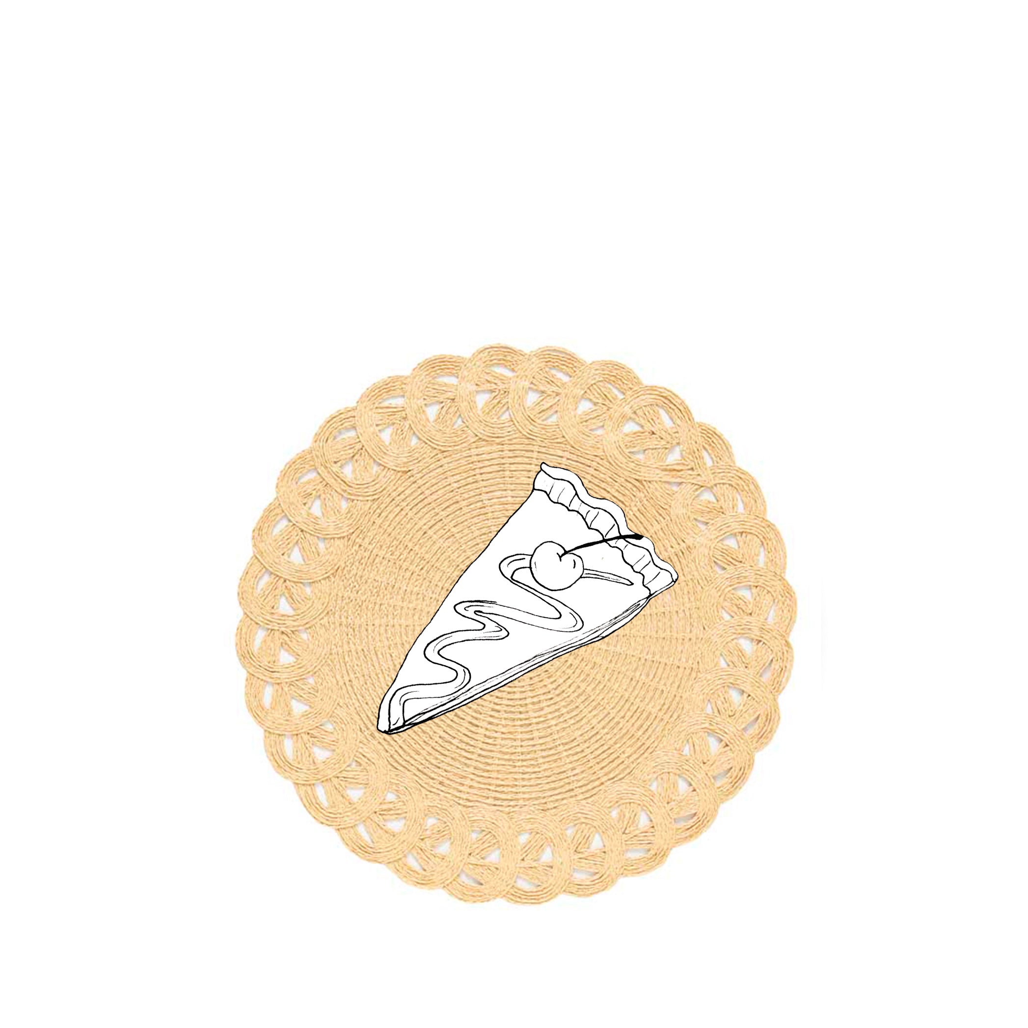 'Elia' Handwoven Straw Effect Placemat, 40cm