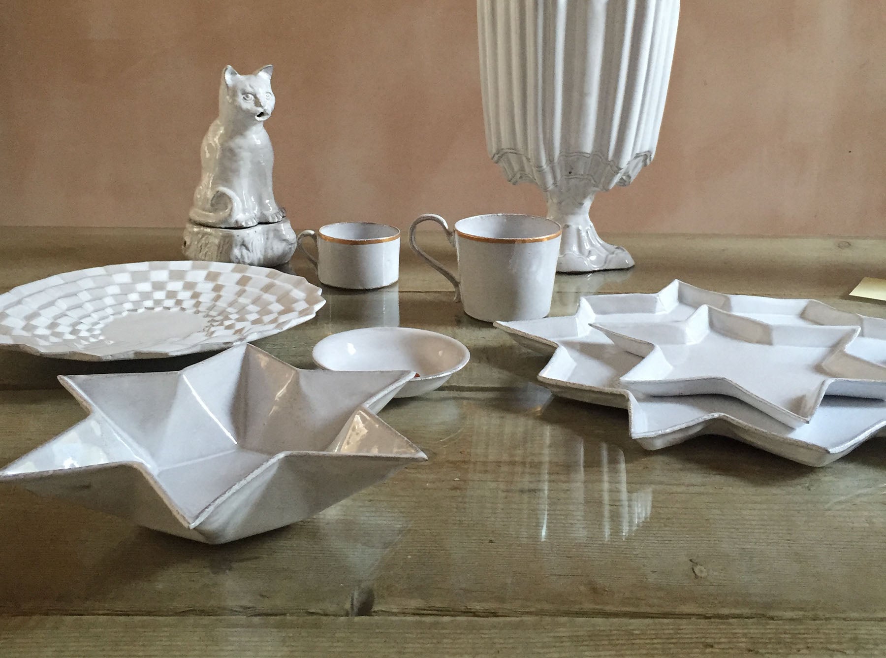 Etoile Soup Bowl by Astier de Villatte, 23cm