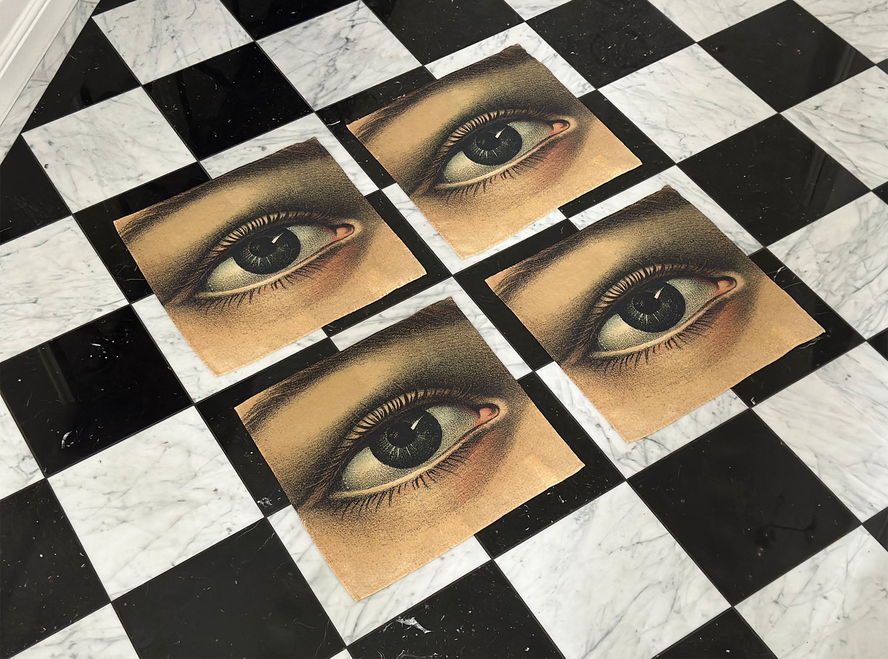 S&B x John Derian 'Eye' Linen Napkin, 50x50cm