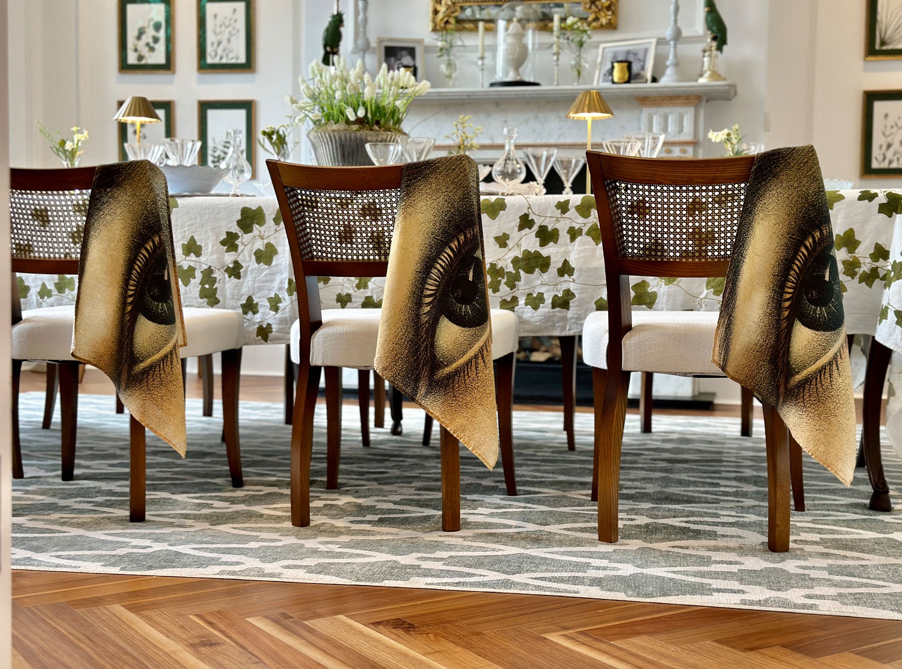 S&B x John Derian 'Eye' Linen Napkin, 50x50cm