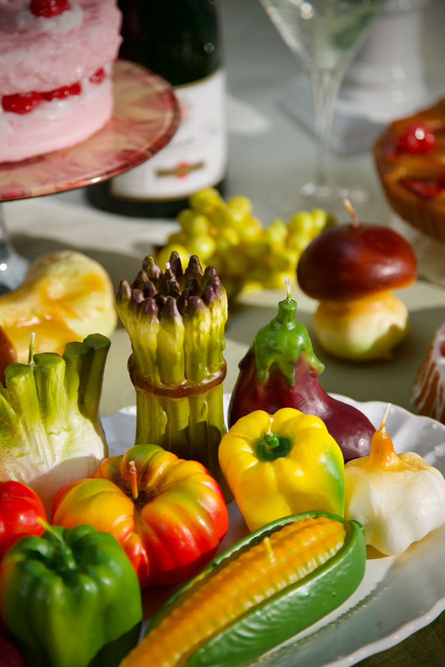 Mushroom Porcini Decorative Candle, 9cm