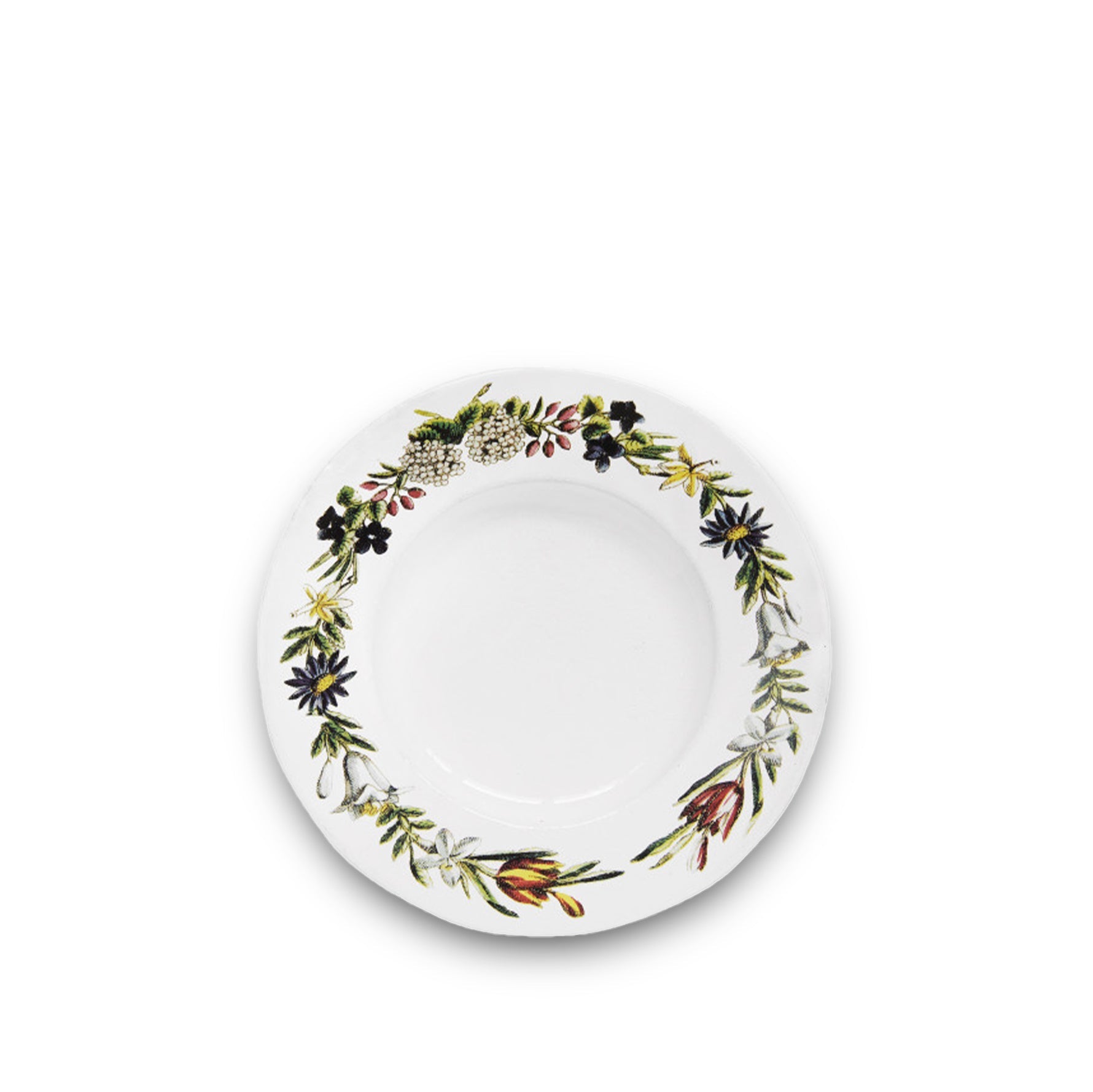 Floral Crown Deep Plate, 22cm