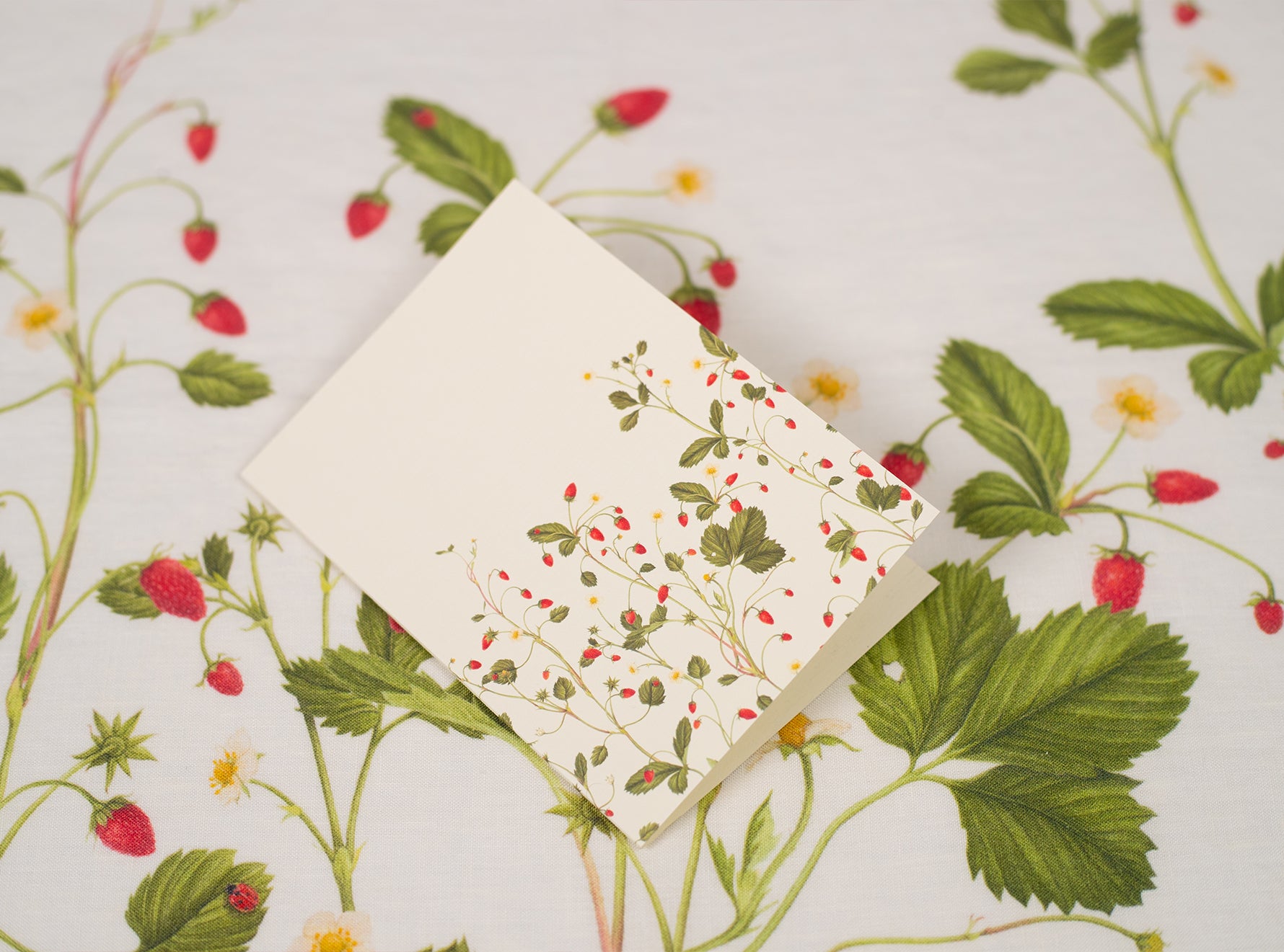 'Fraises des Bois' Greeting Card, 15cm x 10cm (A6)