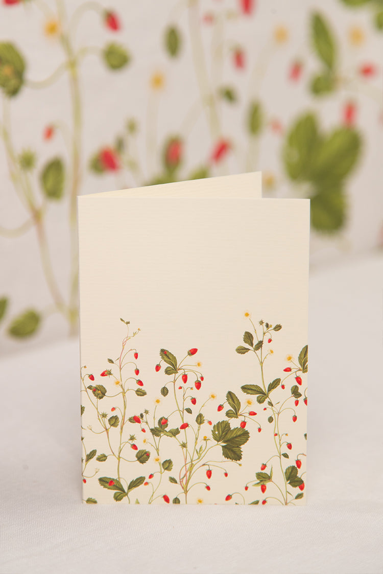 'Fraises des Bois' Greeting Card, 15cm x 10cm (A6)