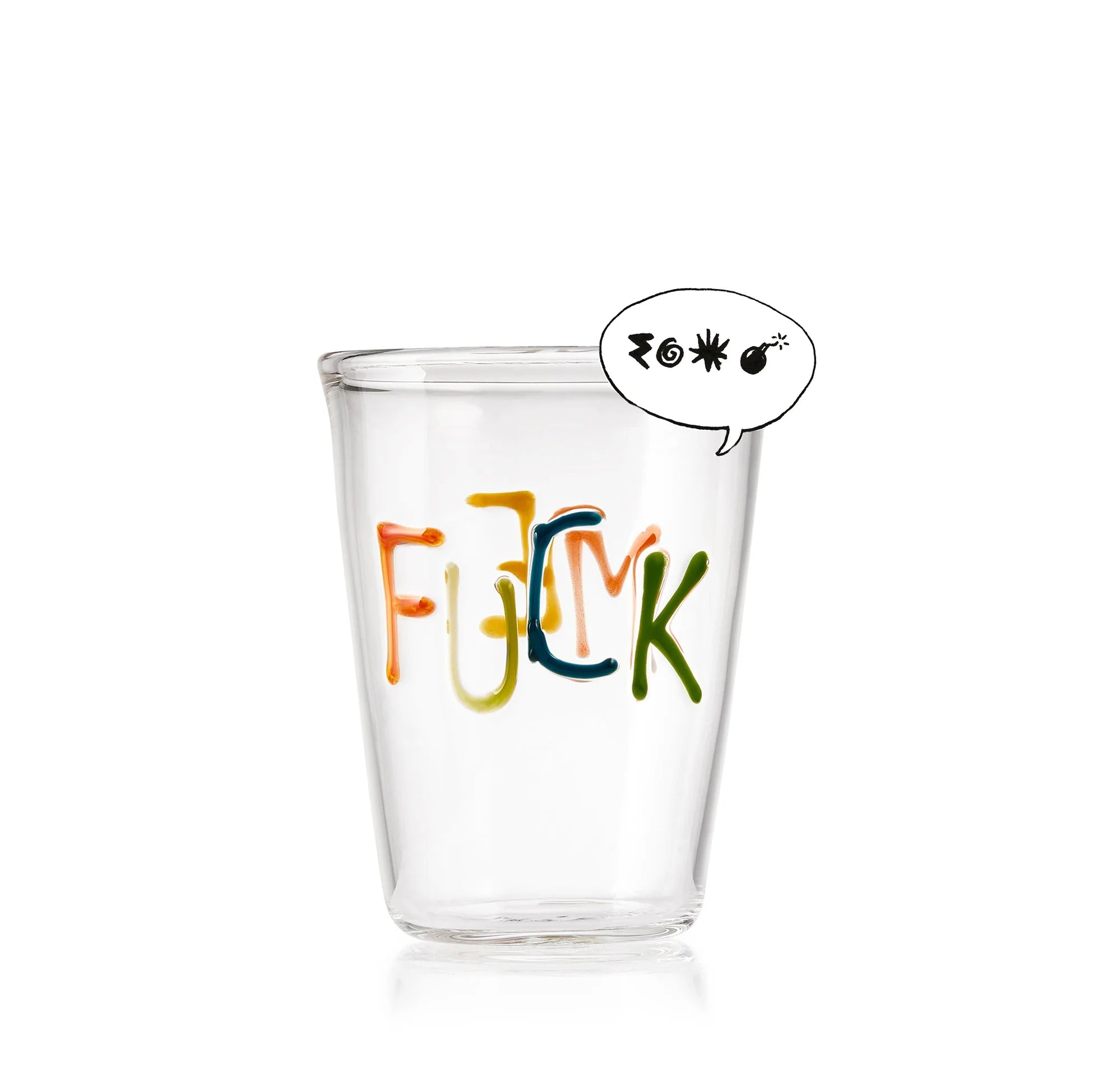 Handblown Glass Fuck Me Tumbler