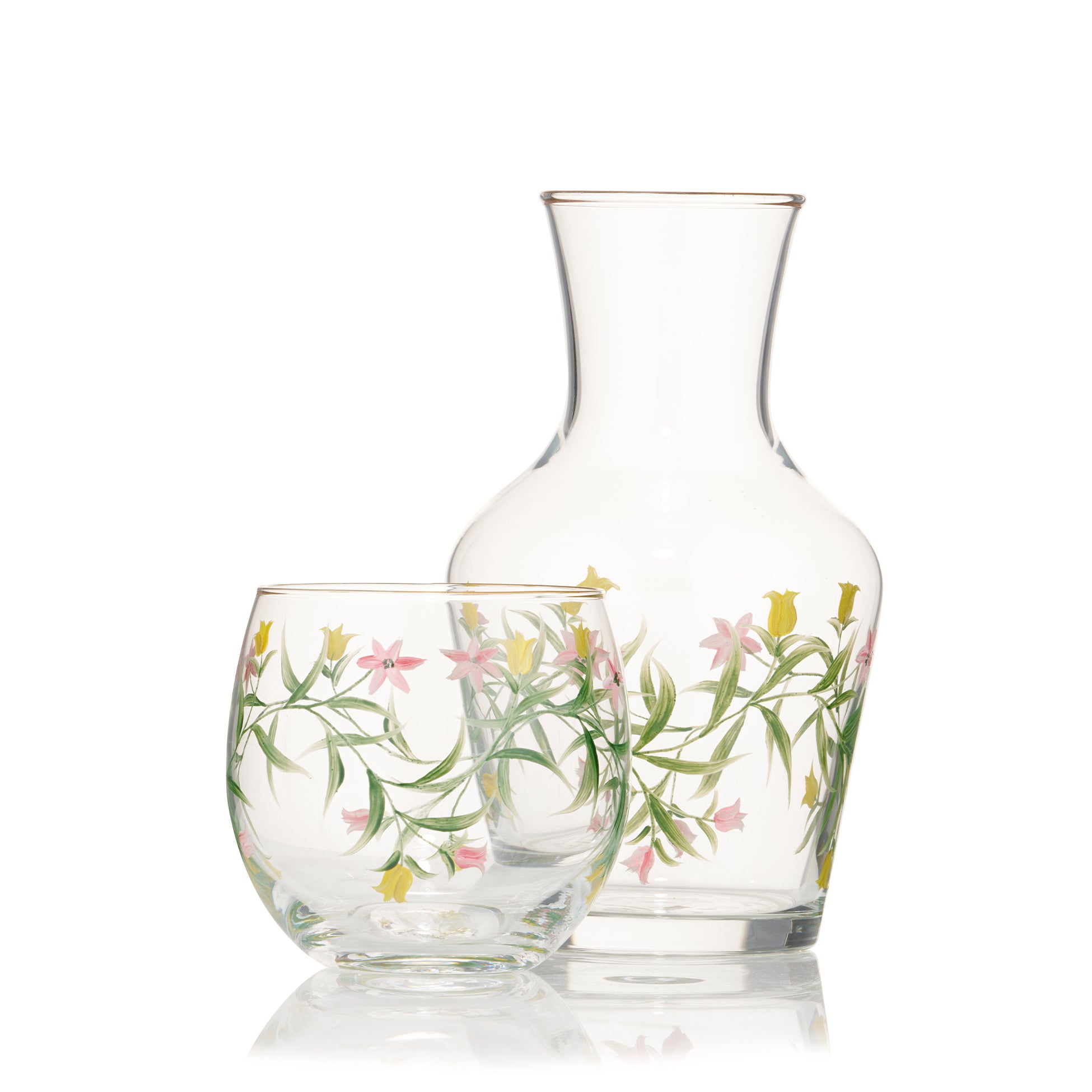'Gladioli' Bedside Carafe & Tumbler Set