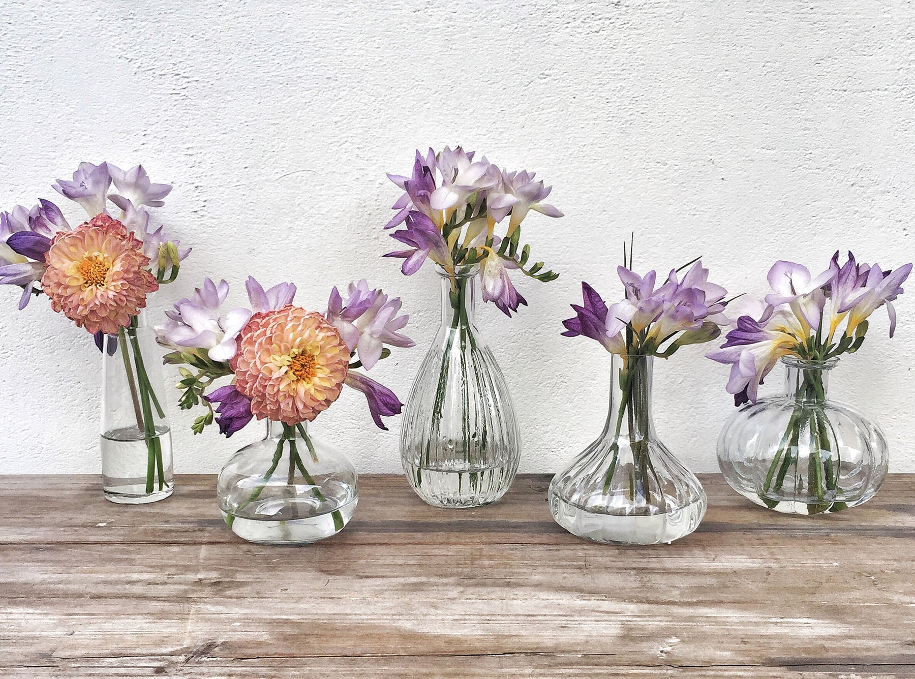 Glass Flower Vase - Eleanor, 10cm x 10.5cm