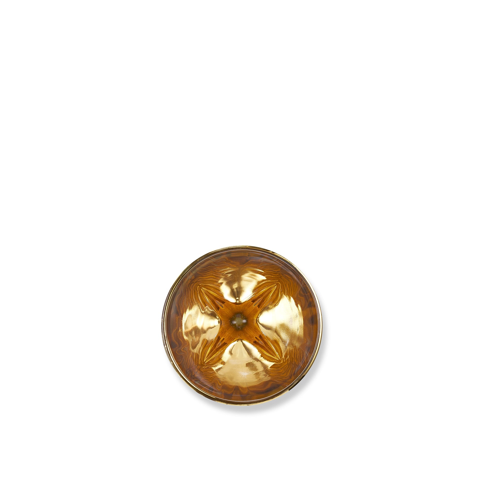 Gold Art Deco Hand Decorated Champagne Flute