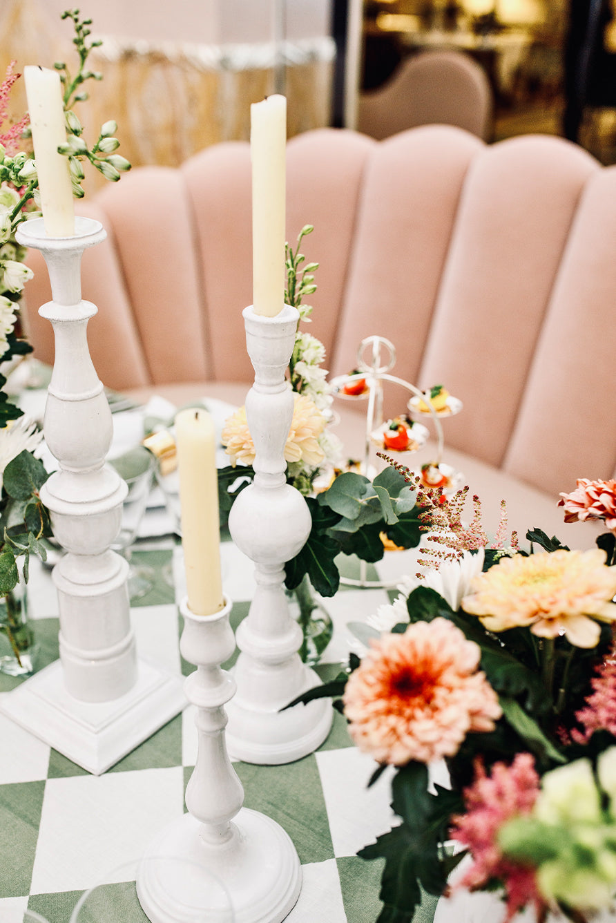 'Green Check' Summerill & Bishop x Claridge's Linen Tablecloth