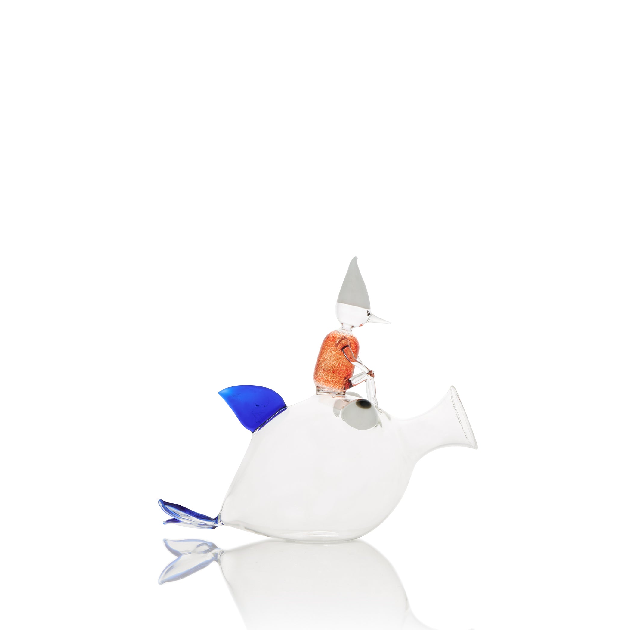 Handblown Glass Pinocchio Decanter, 31 x 26cm