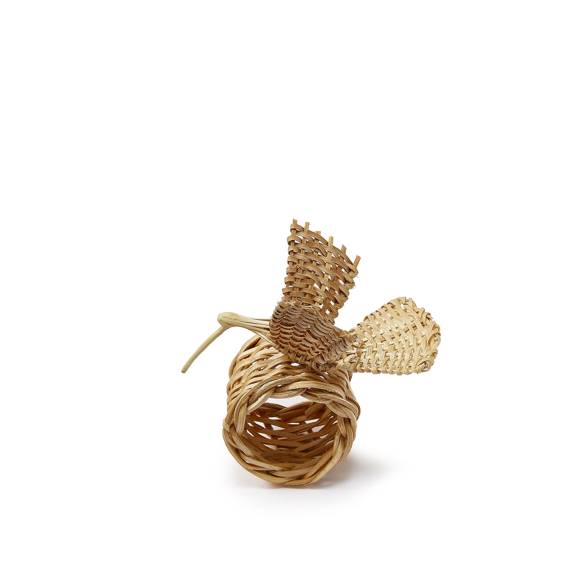 Handwoven Hummingbird Napkin Ring in Natural