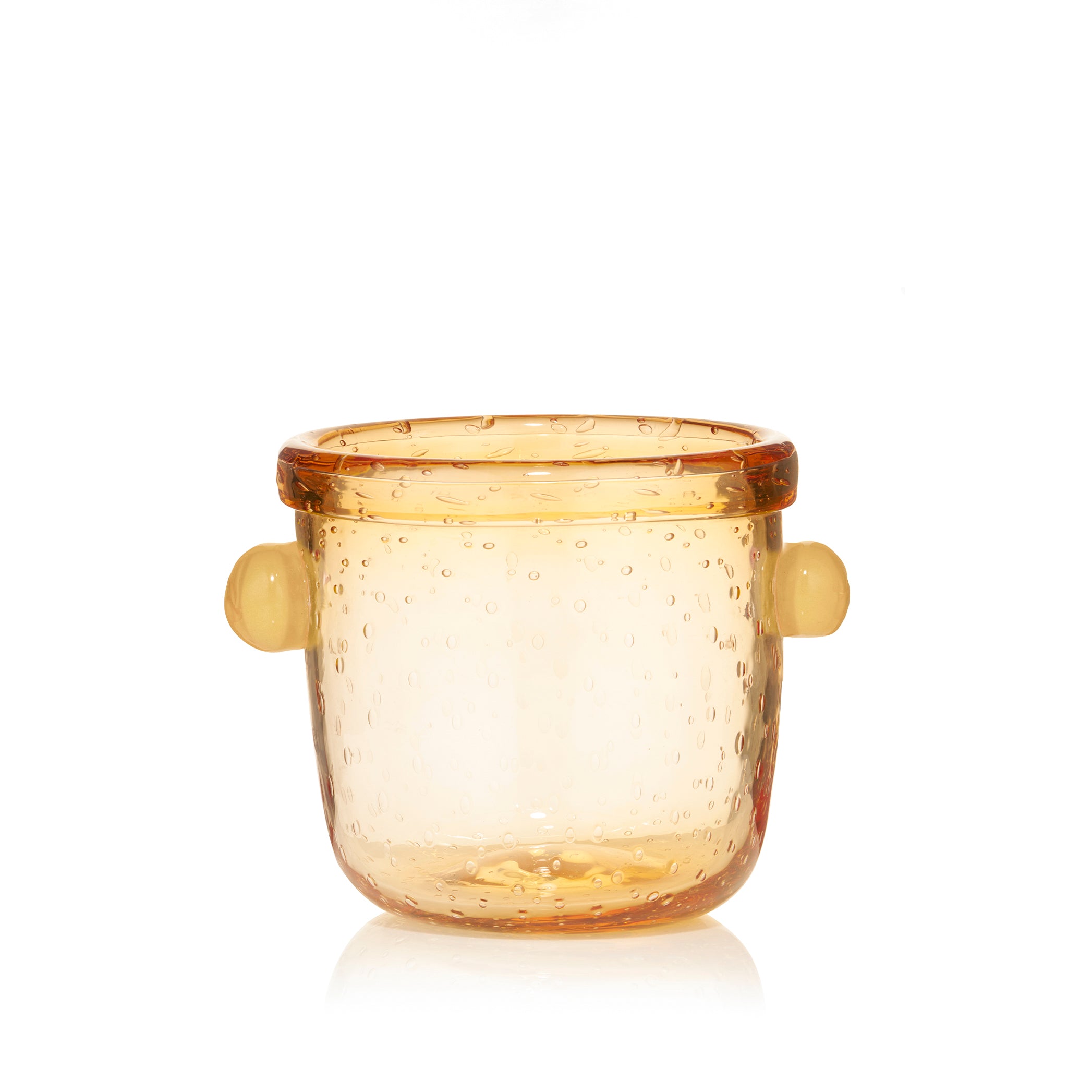 Handblown Glass 'Clair' Ice Bucket in Mustard