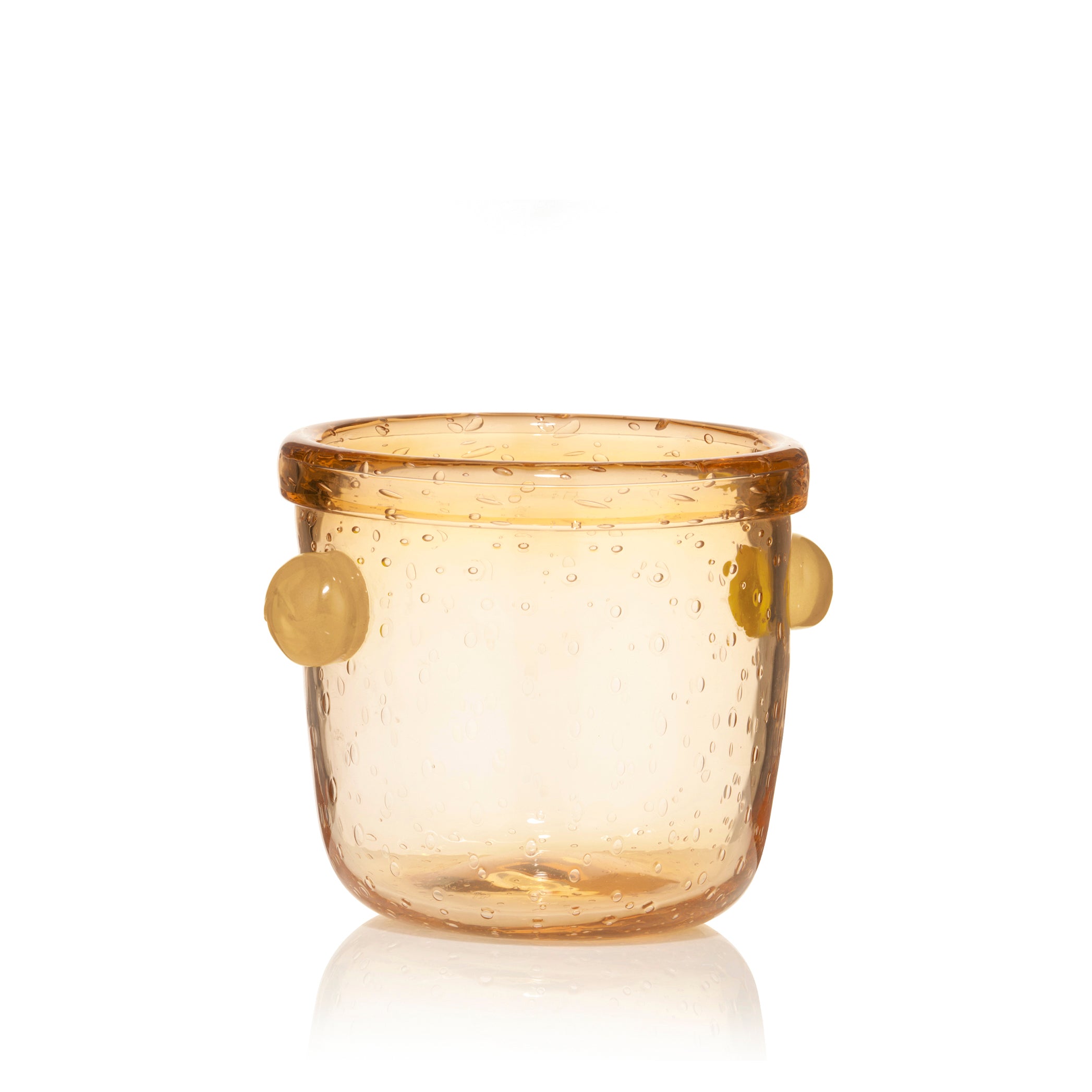Handblown Glass 'Clair' Ice Bucket in Mustard