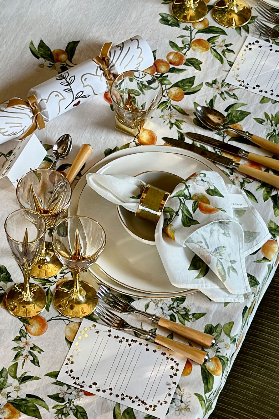 'Ivy' Place Cards in Gold, Set of 12