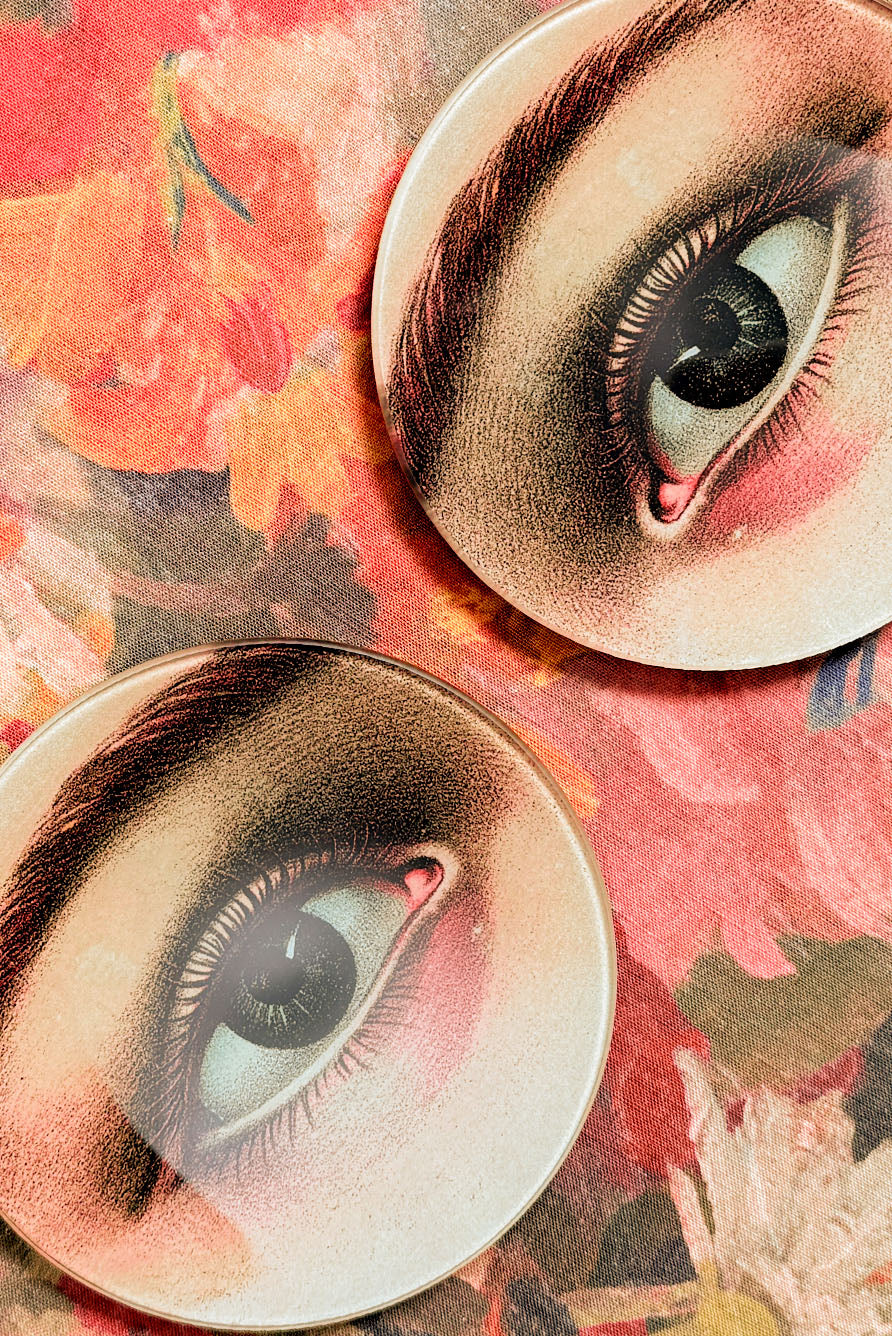 John Derian 'Eye (Right)' Round Plate, 13cm