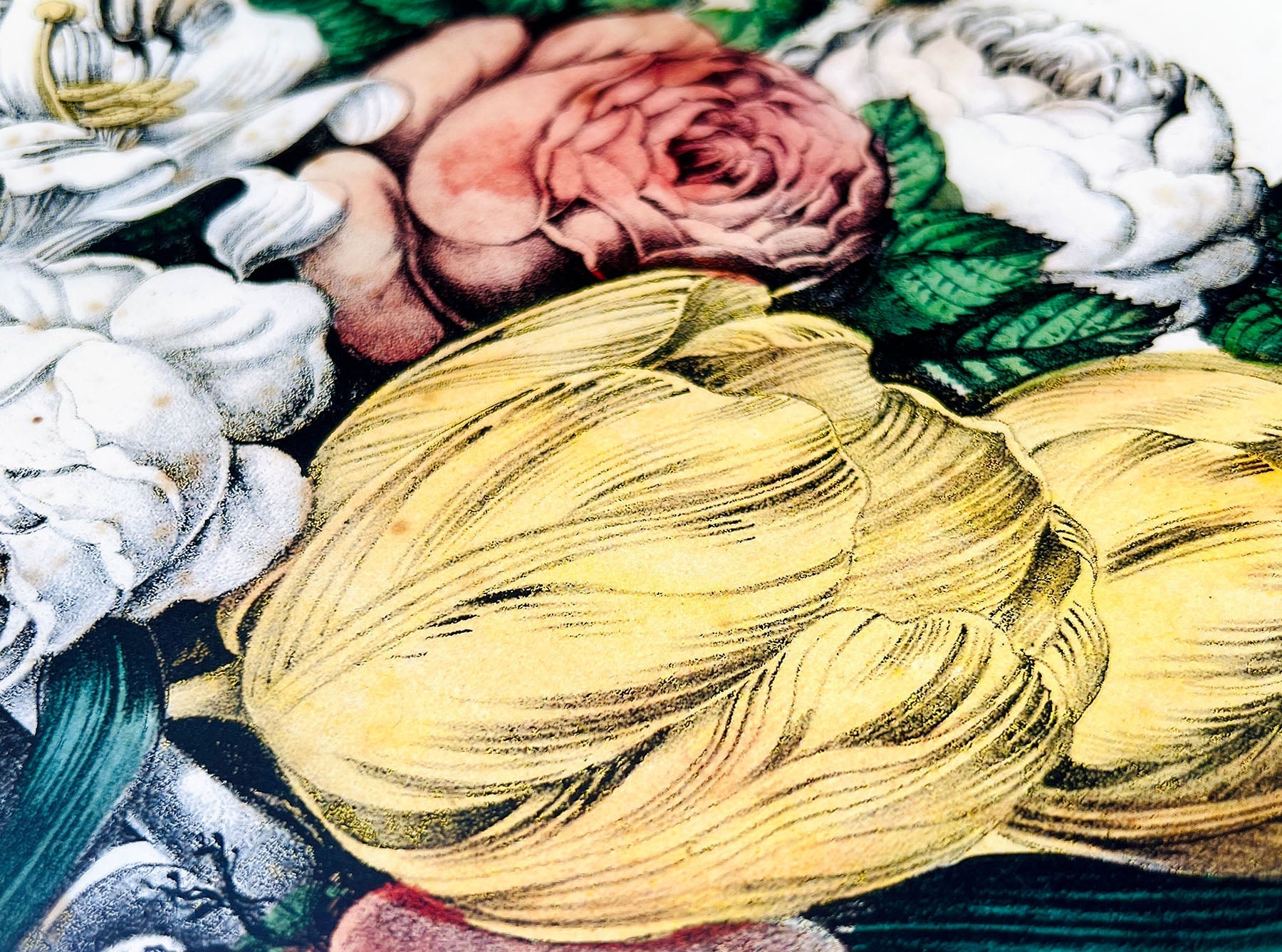 John Derian 'Rhododendron Joseph Whitworth' Rectangular Tray, 25 x 33cm