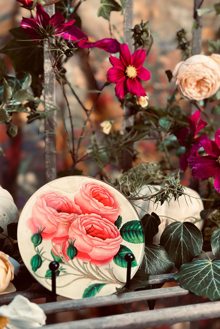 John Derian 'Darwin Tulips' Rectangular Medium Tray, 18 x 29cm