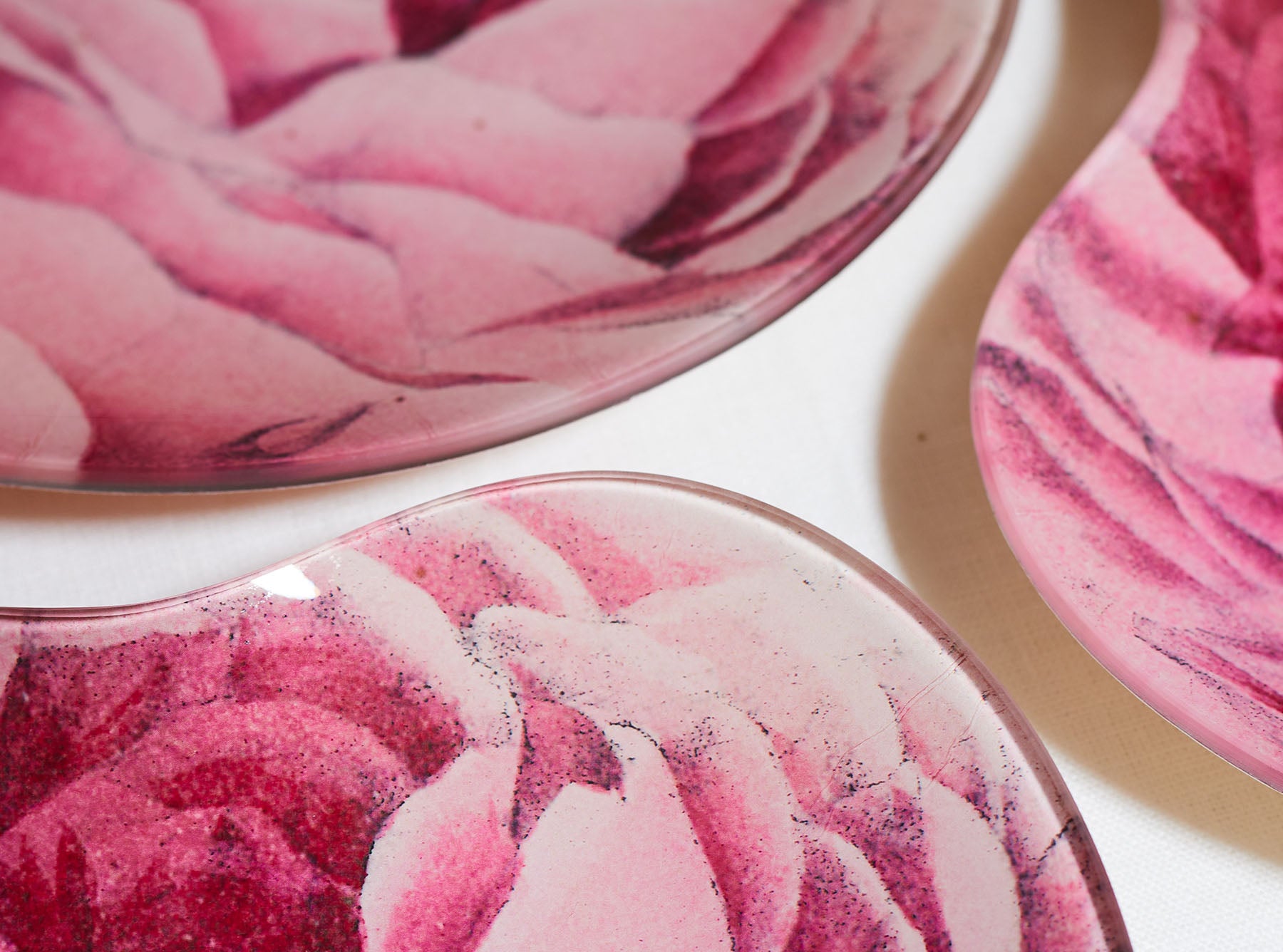 John Derian 'Darwin Tulips' Rectangular Medium Tray, 18 x 29cm