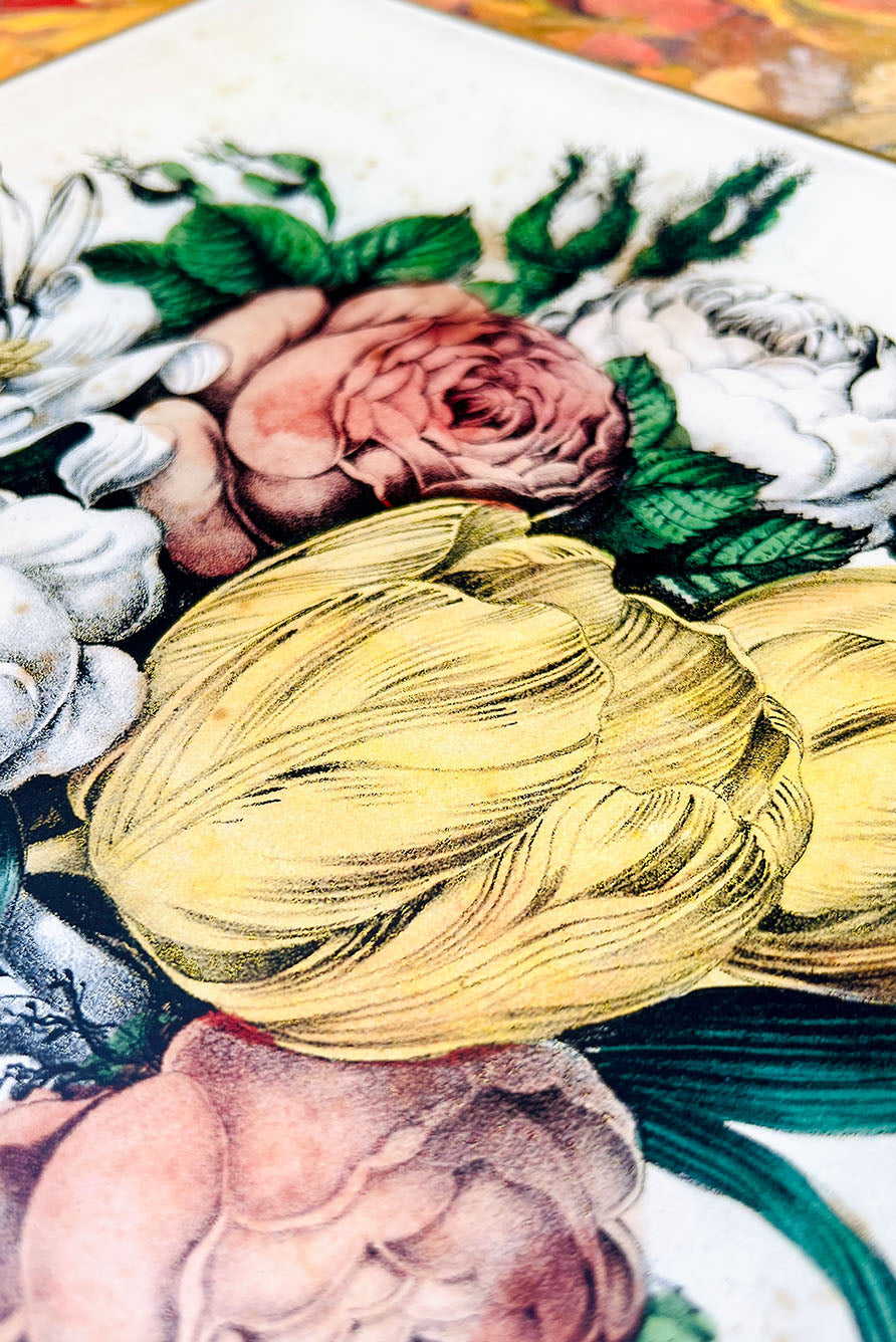 John Derian 'The Vase of Flowers II' Rectangular Tray, 28 x 35.5cm