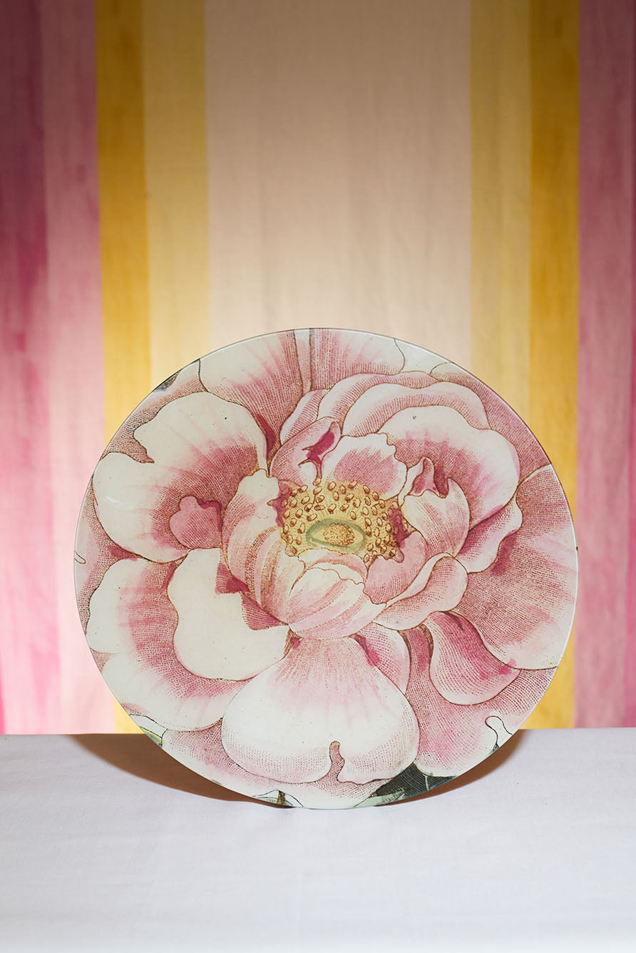 John Derian 'Violets' Dome Paperweight, 9cm