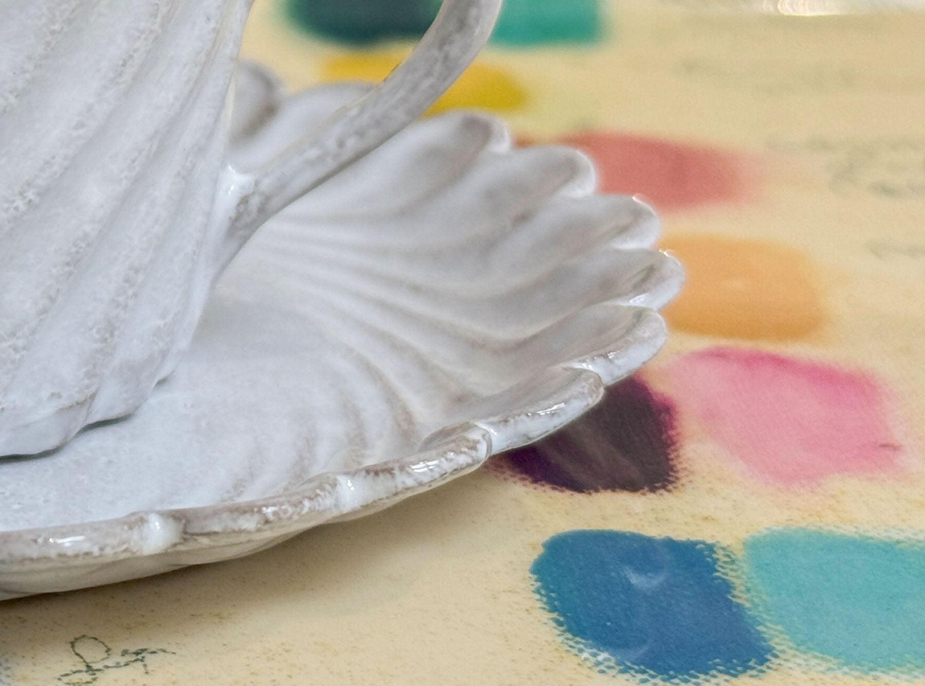 John Derian 'Mixed Tones’ Melamine Tray with Handles, 50cm x 37cm