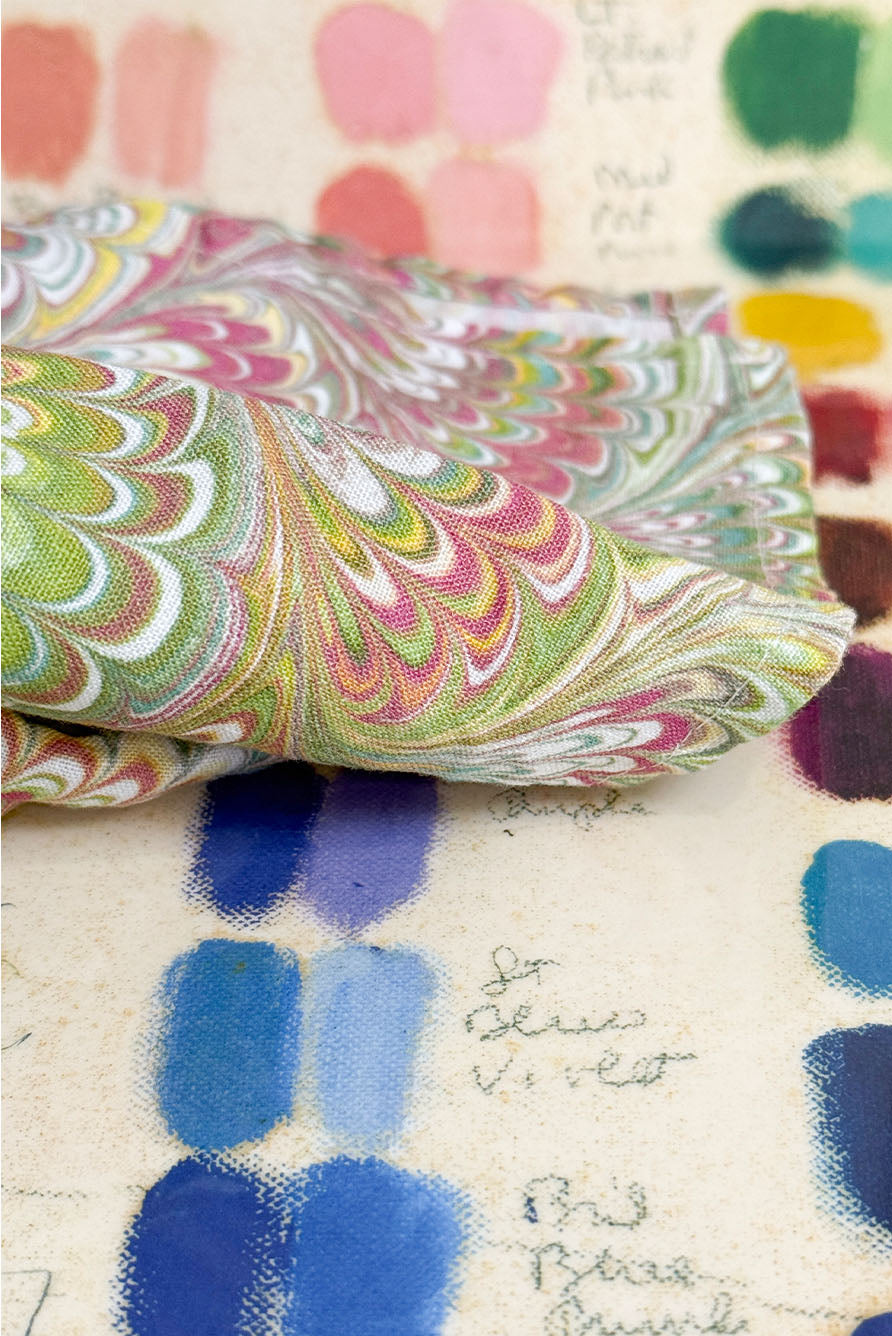 John Derian 'Mixed Tones’ Melamine Tray with Handles, 50cm x 37cm