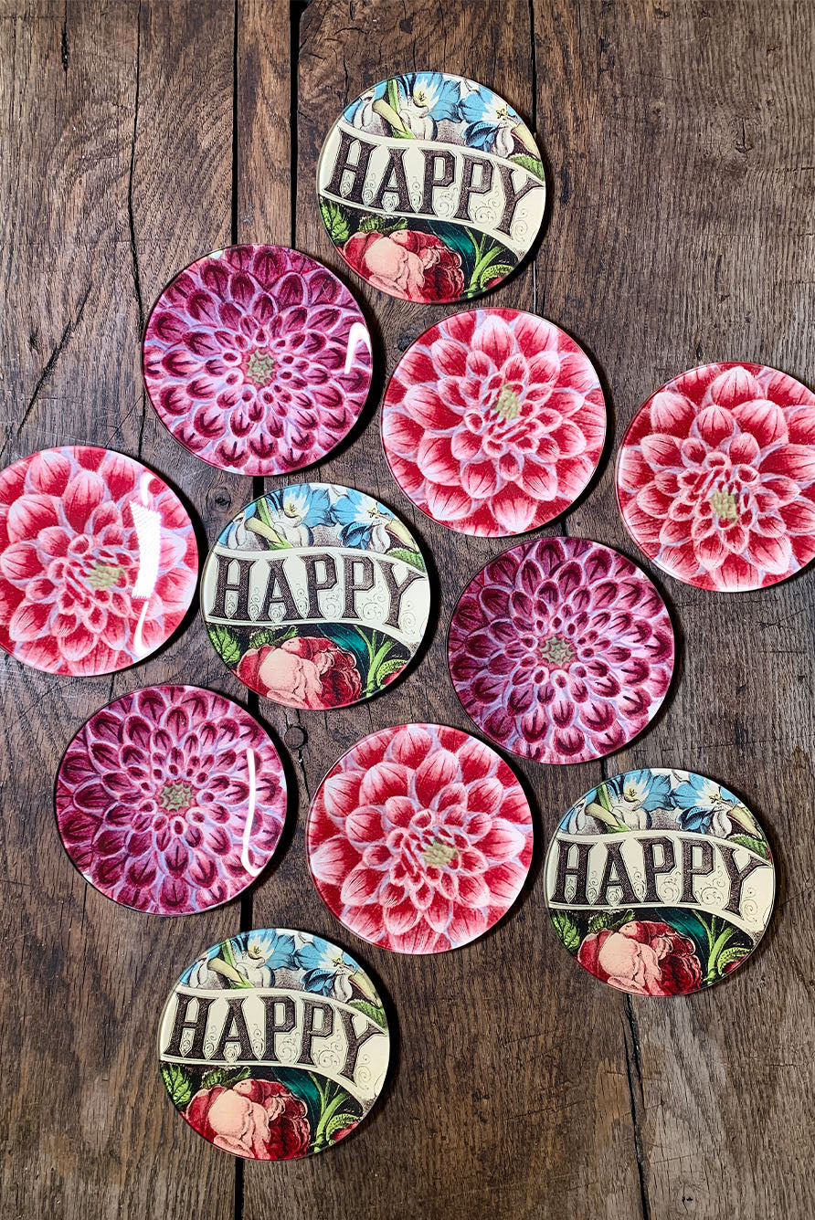 John Derian 'Light Purple Dahlia' Plate, 13cm