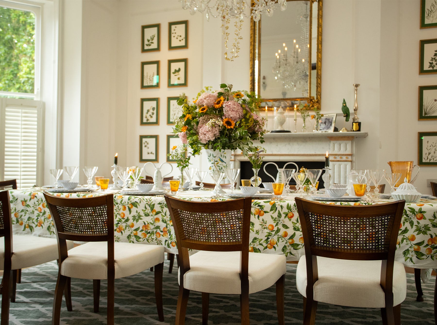 'L'Orangerie' Linen Tablecloth