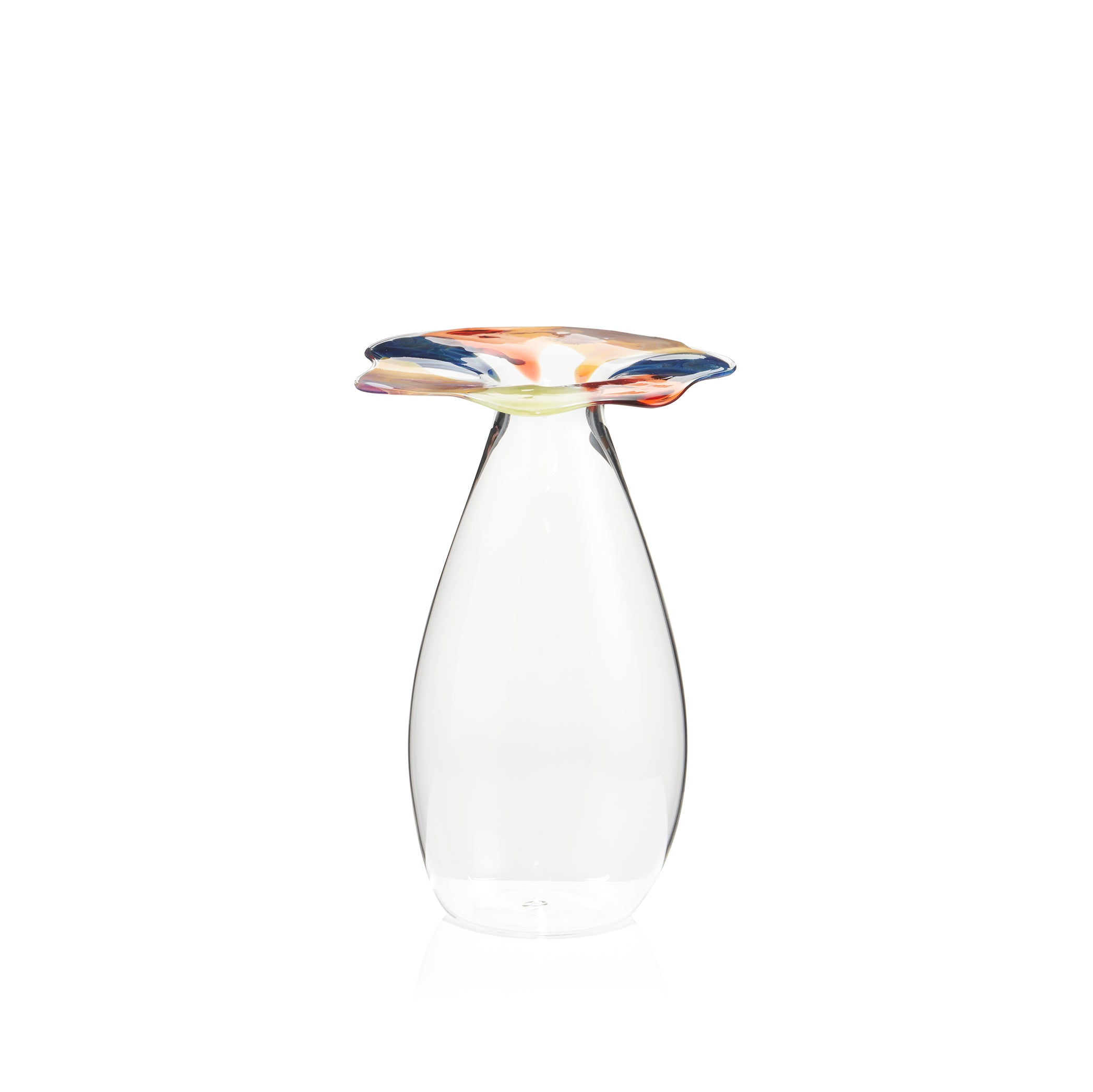 Handblown Glass Multicoloured Bud Vase, 20cm (IN ASSORTED COLOURS)