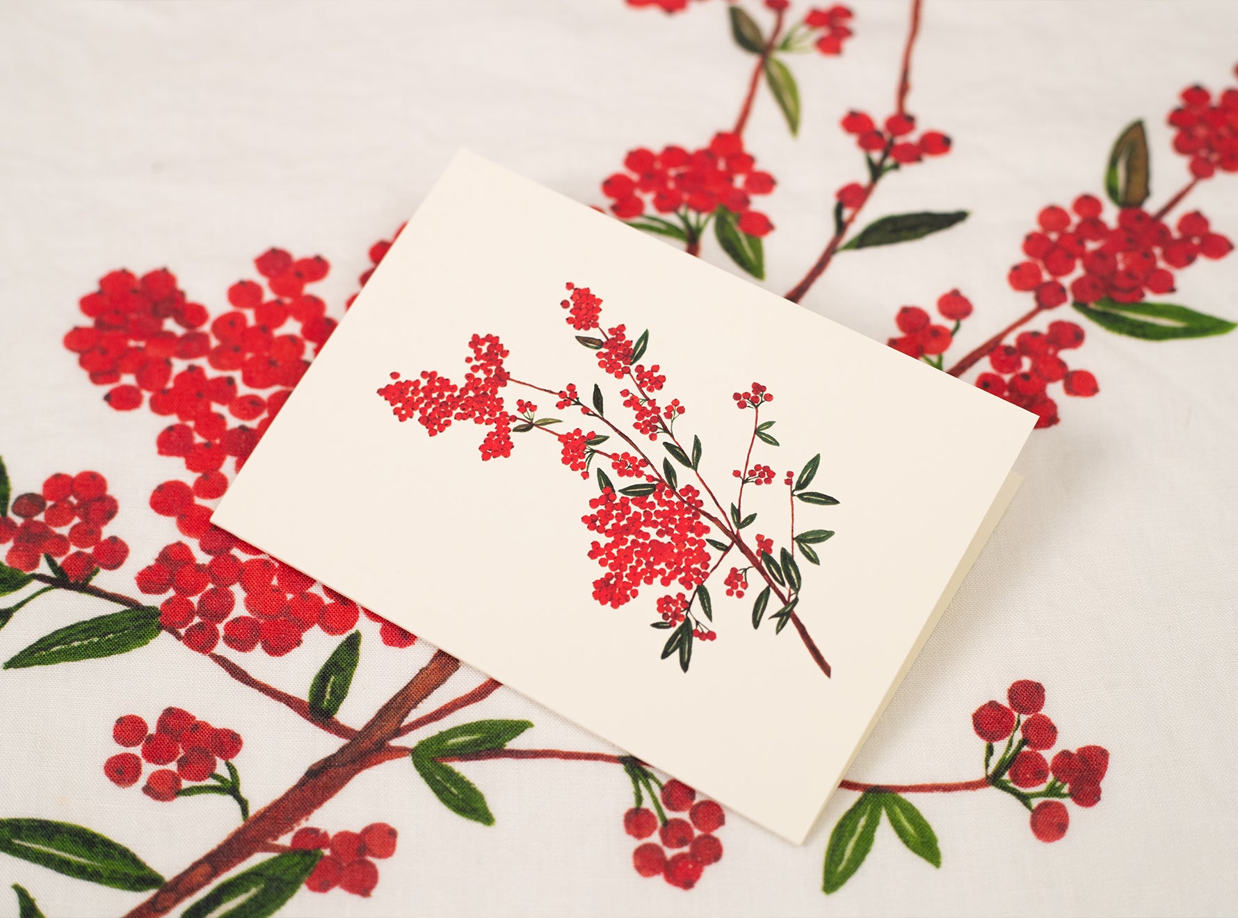 'Les Airelles' Greeting Card, 15cm x 10cm (A6)