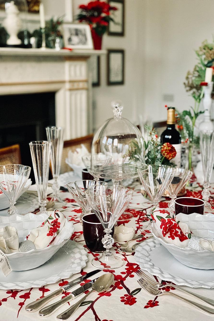 'Les Airelles' Linen Tablecloth