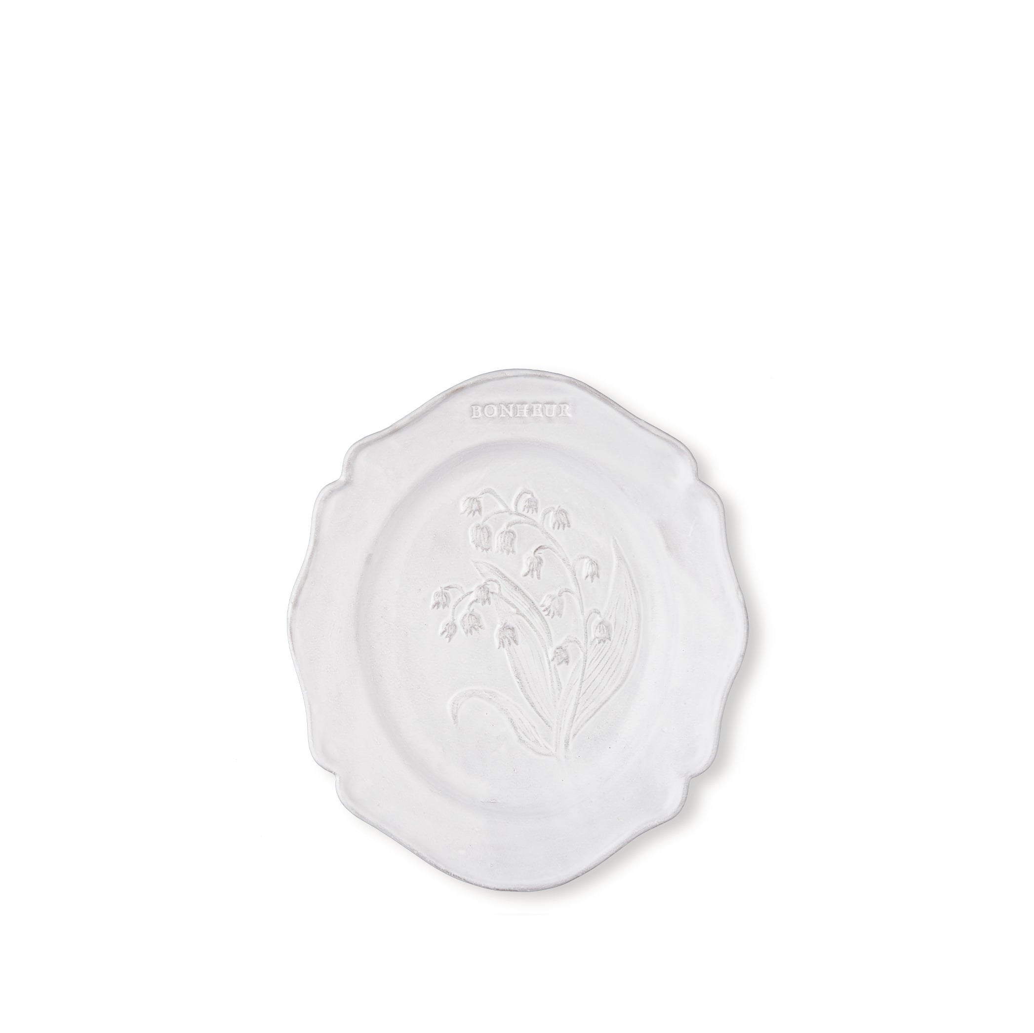 Lily of the Valley Dessert Plate by Astier de Villatte, 23cm