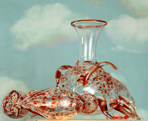 Handblown Glass Lobster Decanter, 21cm x 36cm