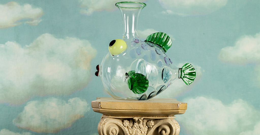 Handblown Glass Elephant Decanter, 30cm