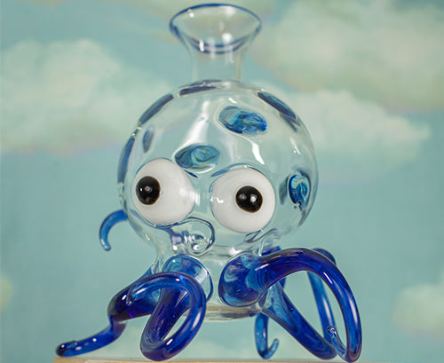Handblown Glass Lobster Decanter, 21cm x 36cm