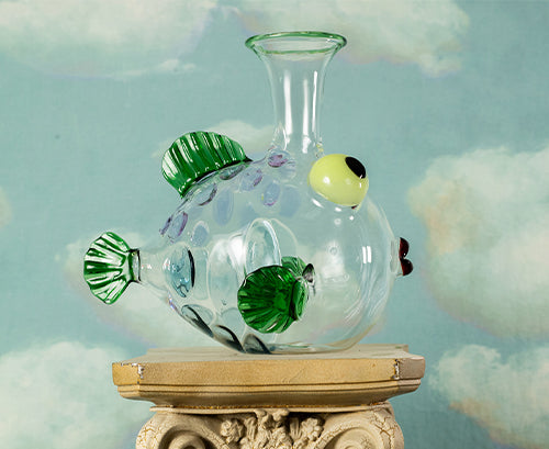 Handblown Glass Elephant Decanter, 30cm