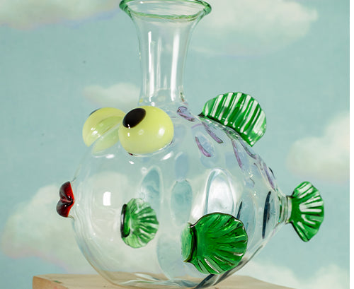 Handblown Glass Lobster Decanter, 21cm x 36cm